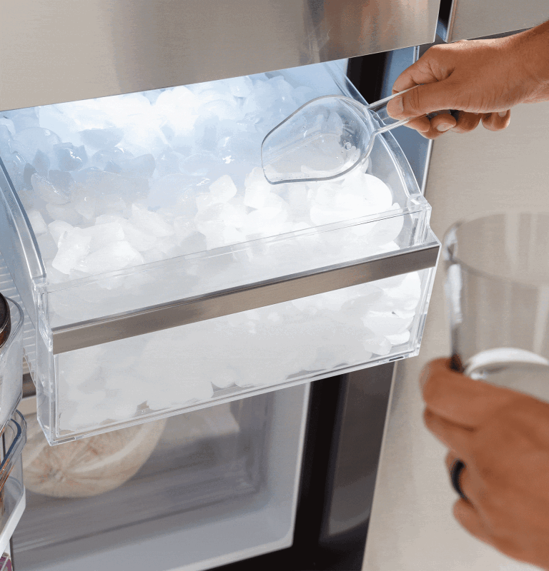 Ge Profile™ Energy Star® 28.3 Cu. Ft. Quad-door Refrigerator With Dual-dispense Autofill Pitcher PAE28BYTFS