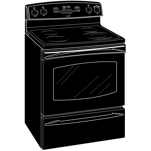 30" Free-Standing Electric Range PB750DNBB