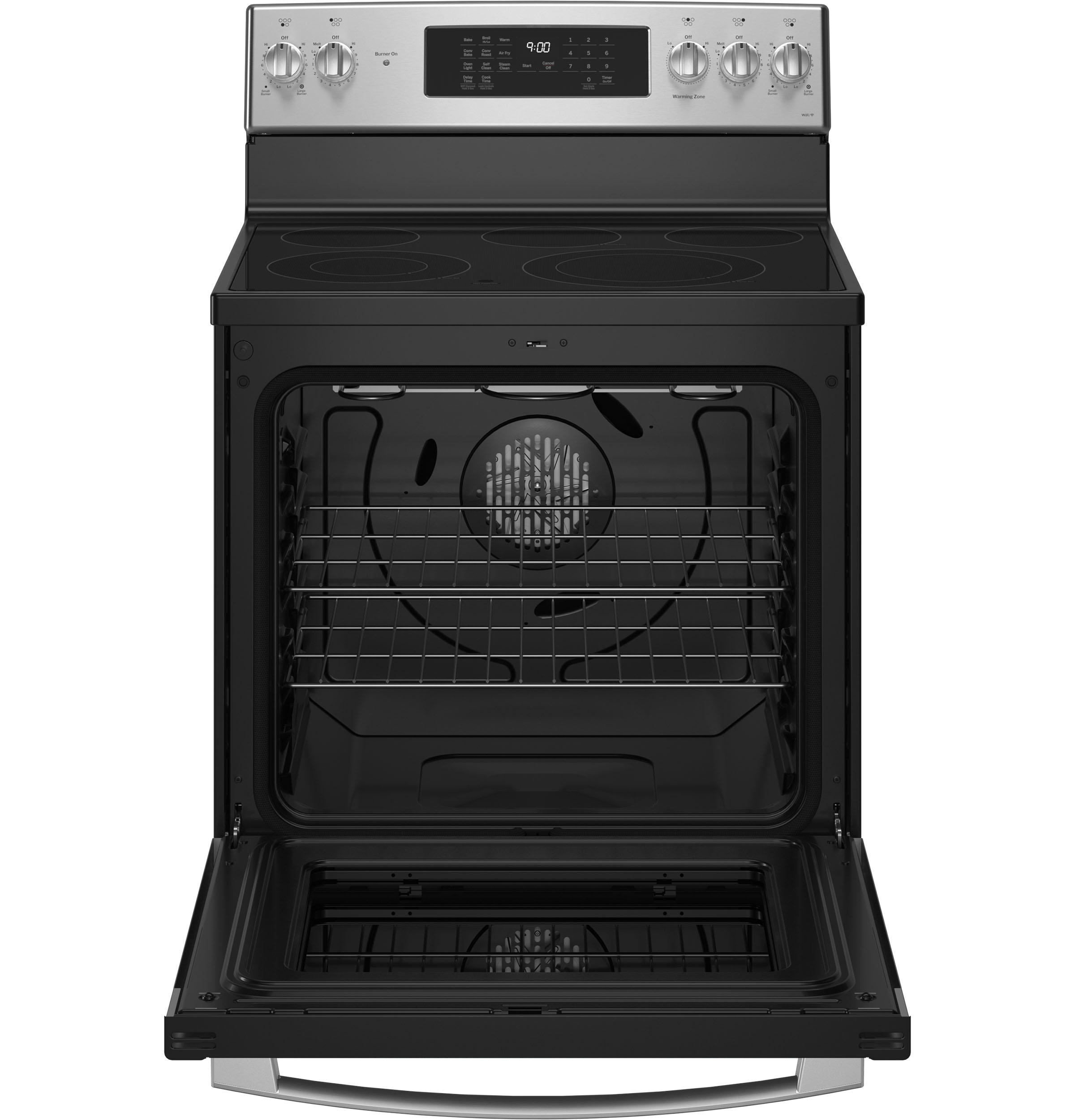 30" Smart Free-Standing Electric Convection Fingerprint Resistant Range with No Preheat Air Fry PB900YVFS