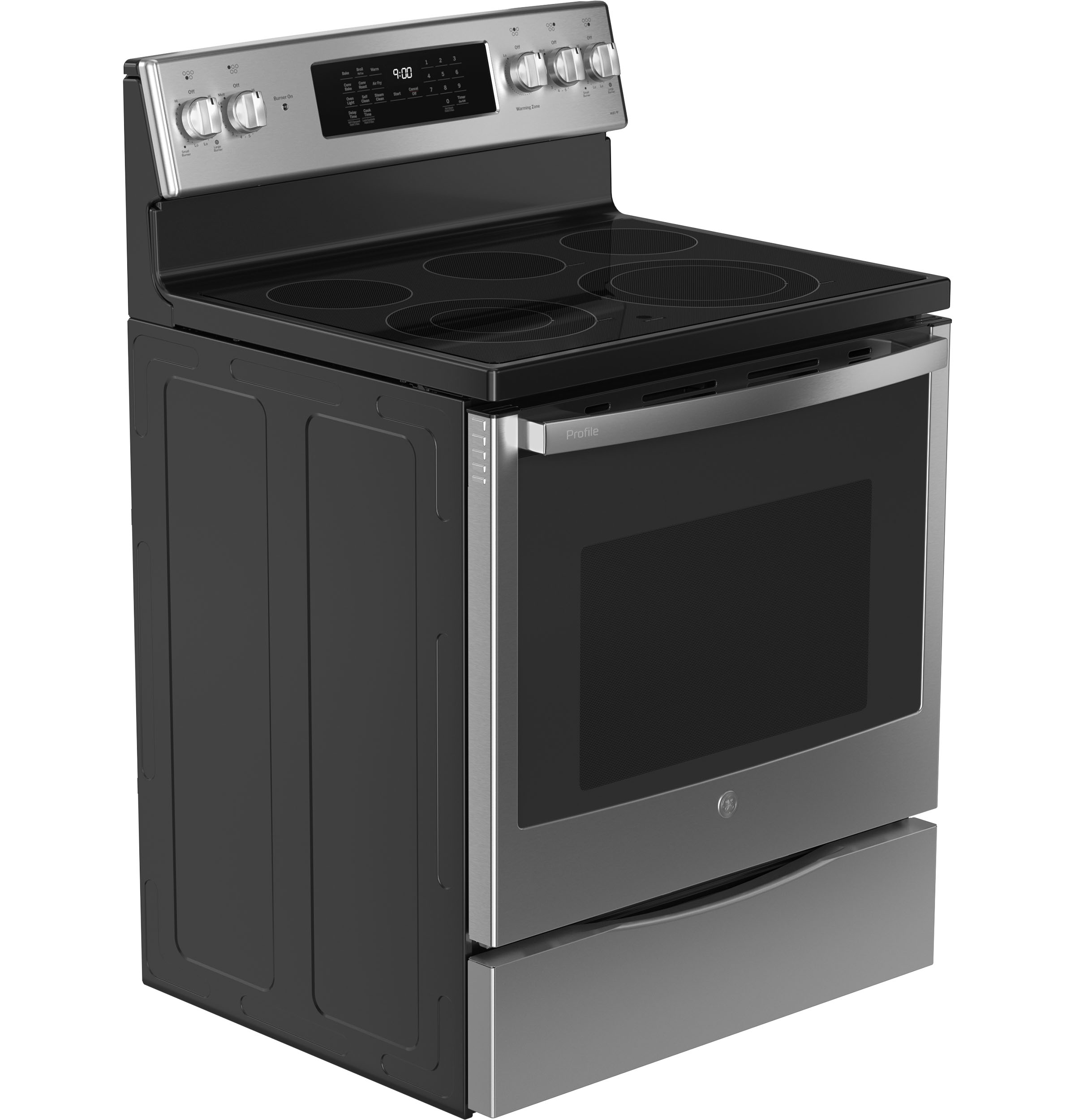 30" Smart Free-Standing Electric Convection Fingerprint Resistant Range with No Preheat Air Fry PB900YVFS