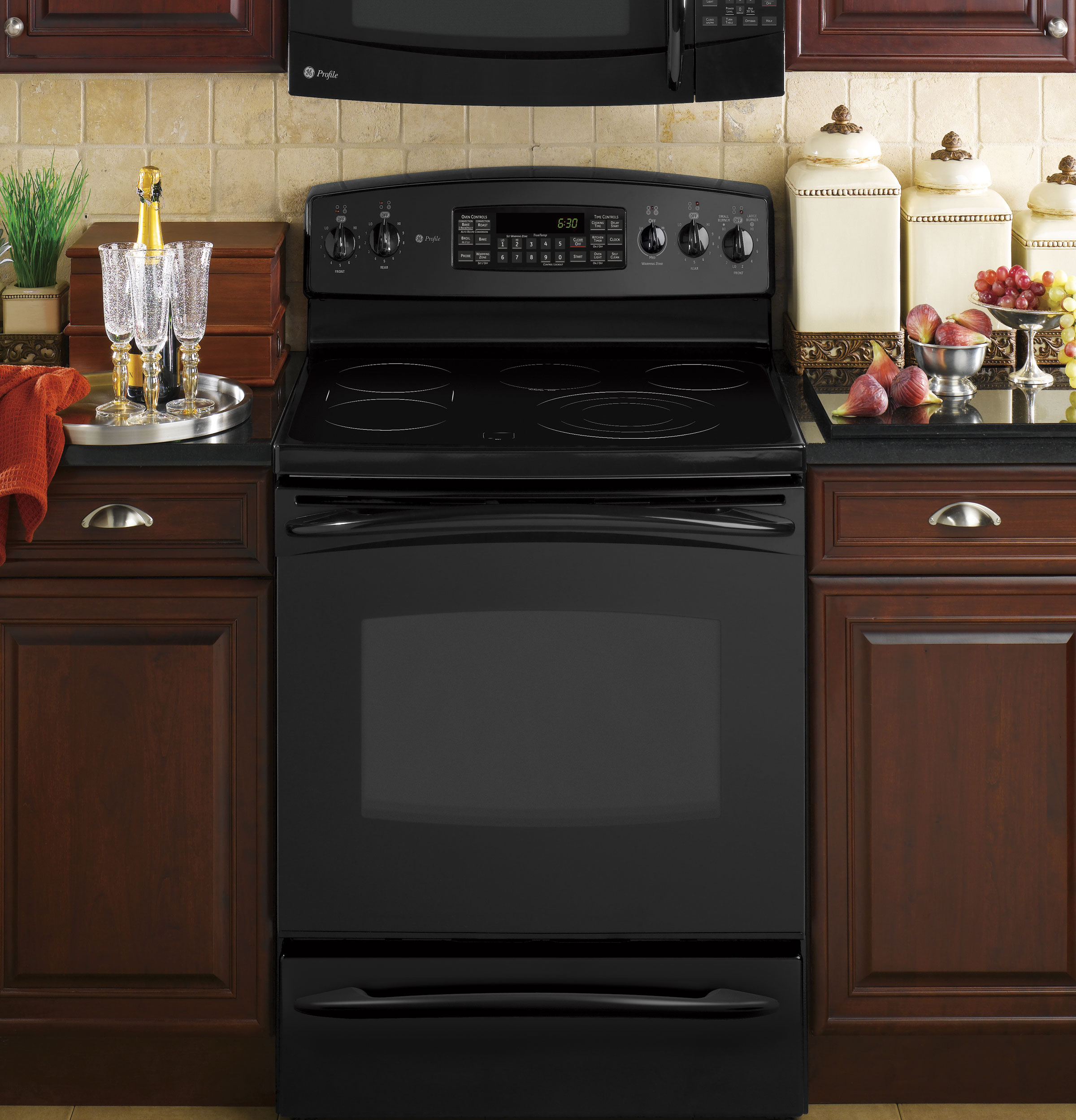 30" Free-Standing Electric Range with Warming Drawer PB910DPBB