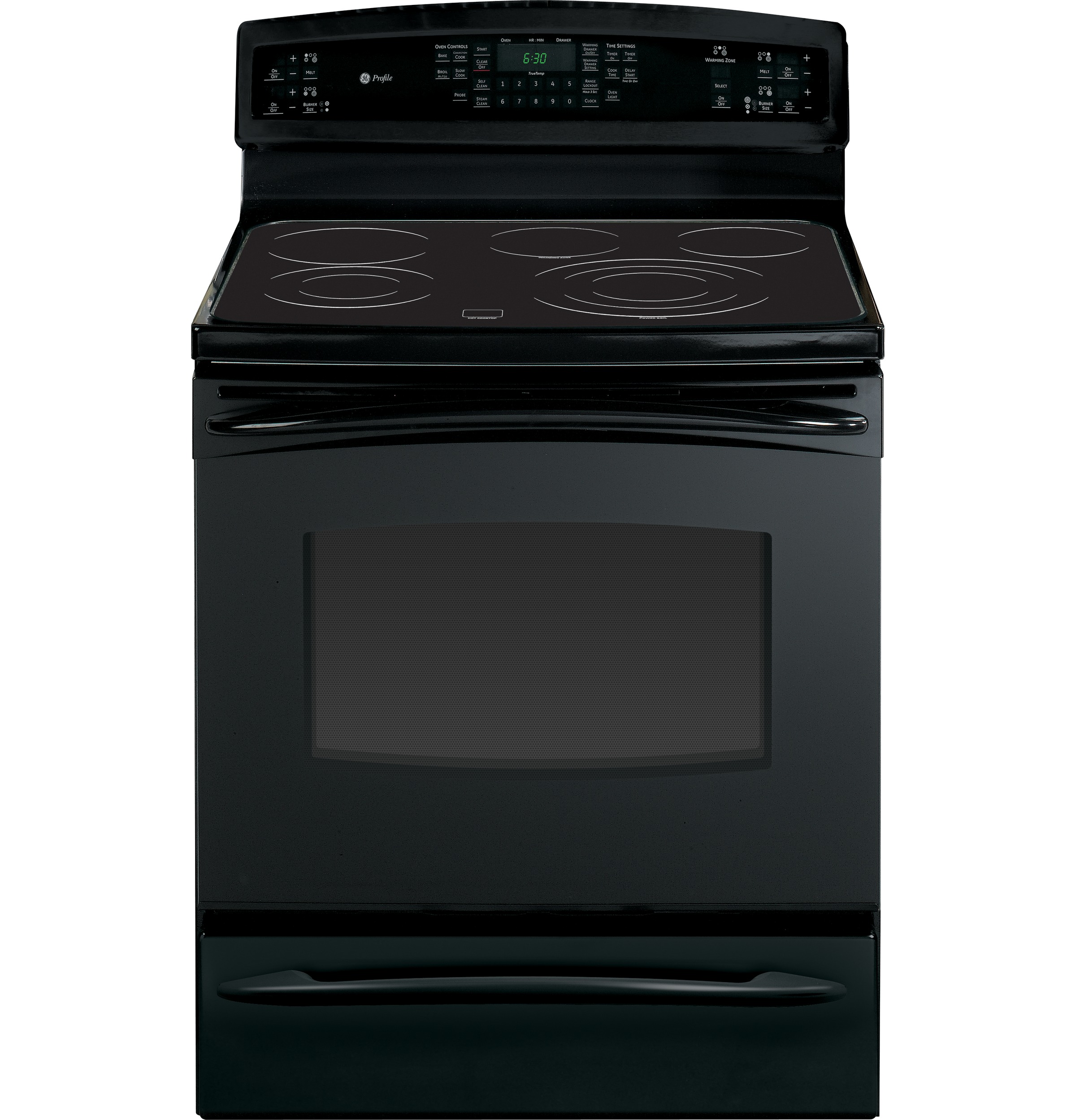 30" Free-Standing Electric Range with Warming Drawer PB920DTBB