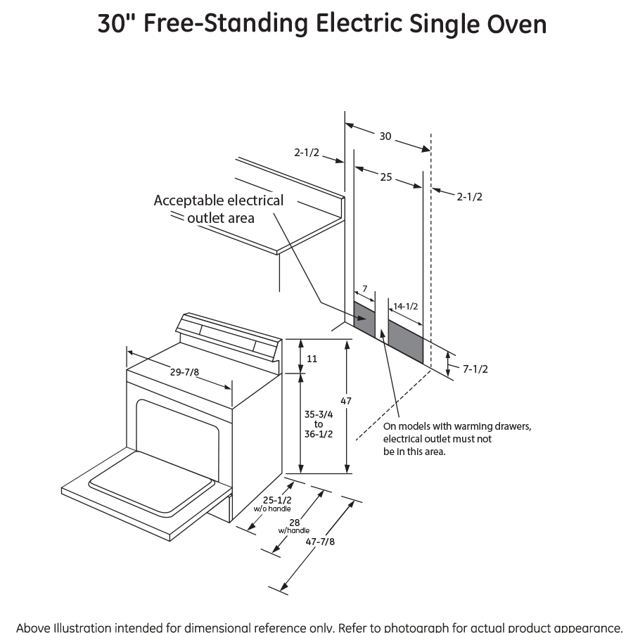 Series 30" Free-Standing Electric Convection Range with Warming Drawer PB930DHBB