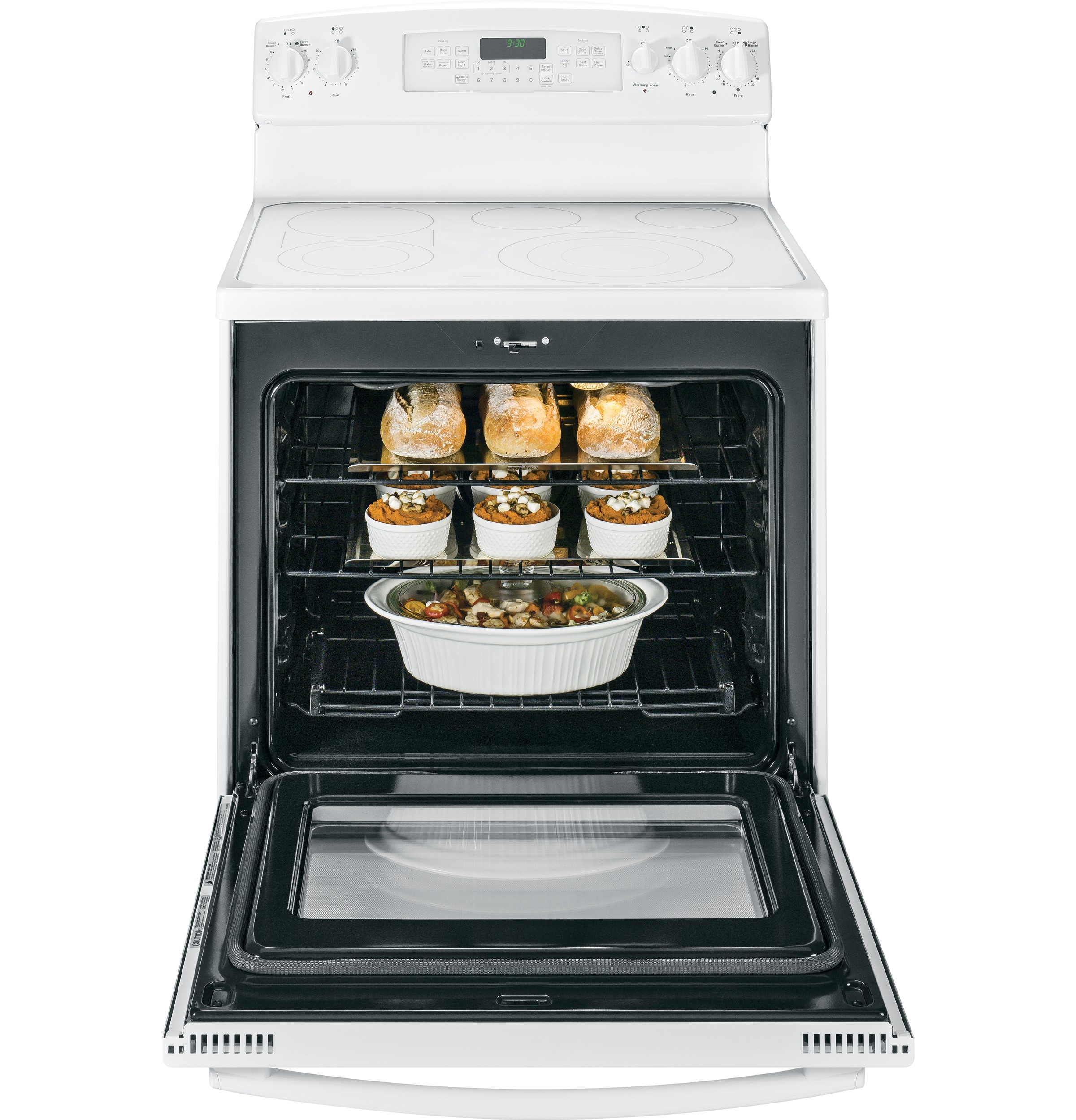 Series 30" Free-Standing Electric Convection Range with Warming Drawer PB930TFWW
