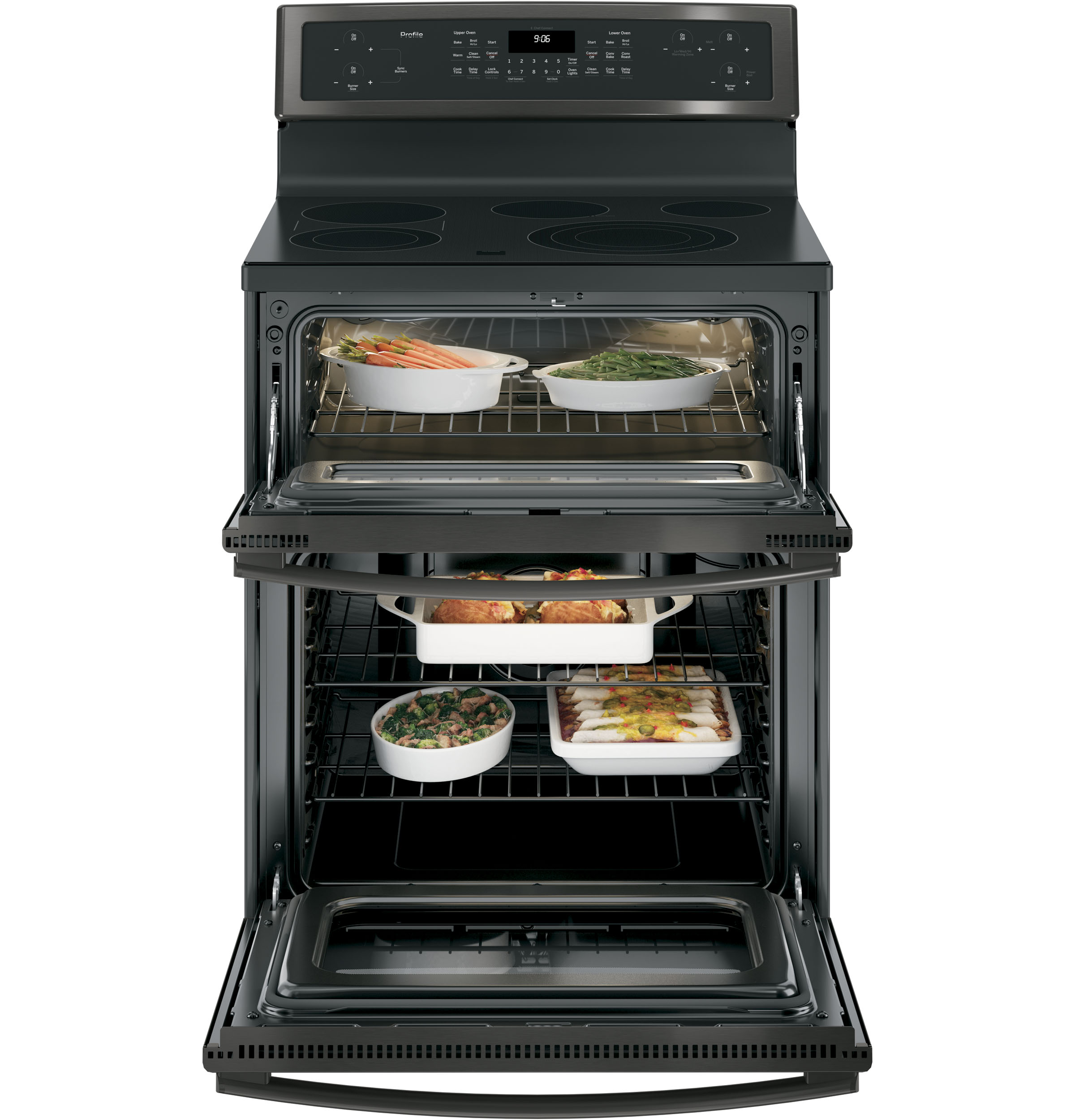 30" Free-Standing Electric Double Oven Convection Range PB960BJTS