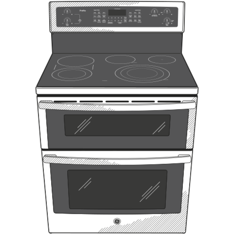 30" Free-Standing Electric Double Oven Convection Range PB960SJSS