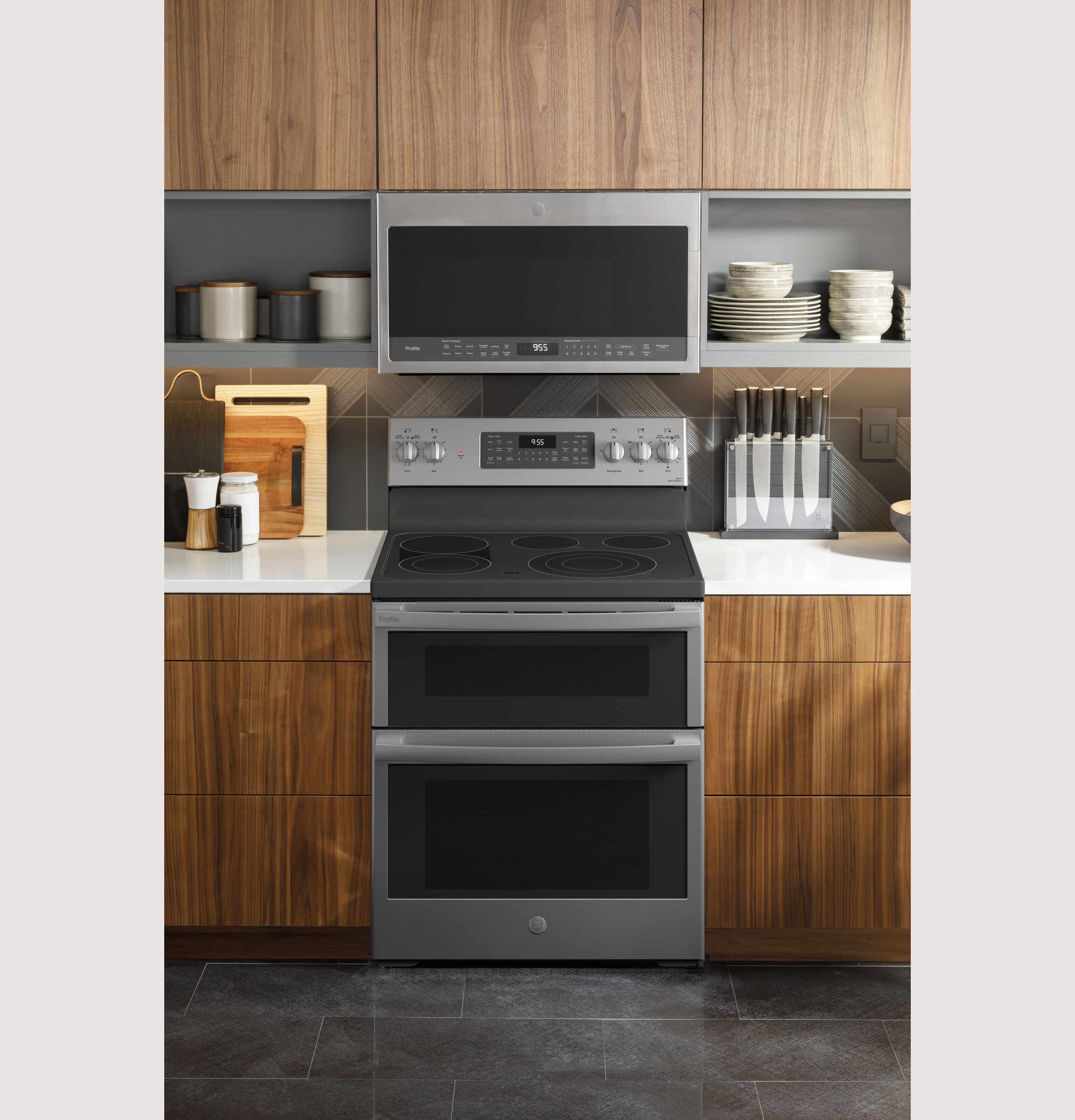 30" Smart Free-Standing Electric Double Oven Convection Range with No Preheat Air Fry PB965YPFS