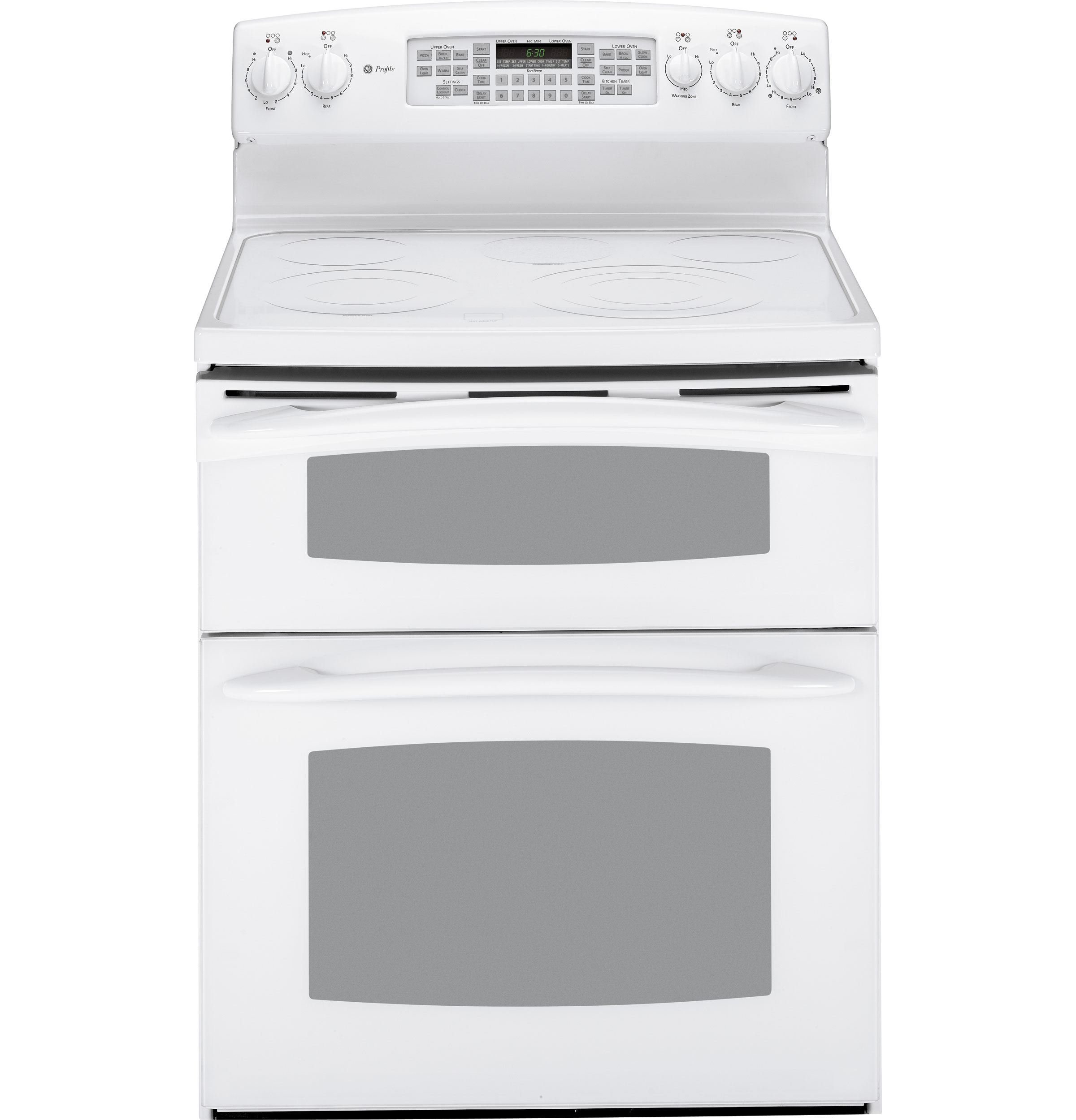 30" Free-Standing Double Oven Range PB970TPWW