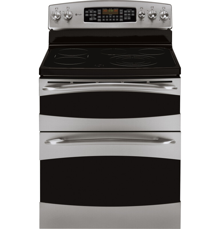 GE Profile 30" Free-Standing Double Oven Range Stainless Steel PB975SPSS Picture 1