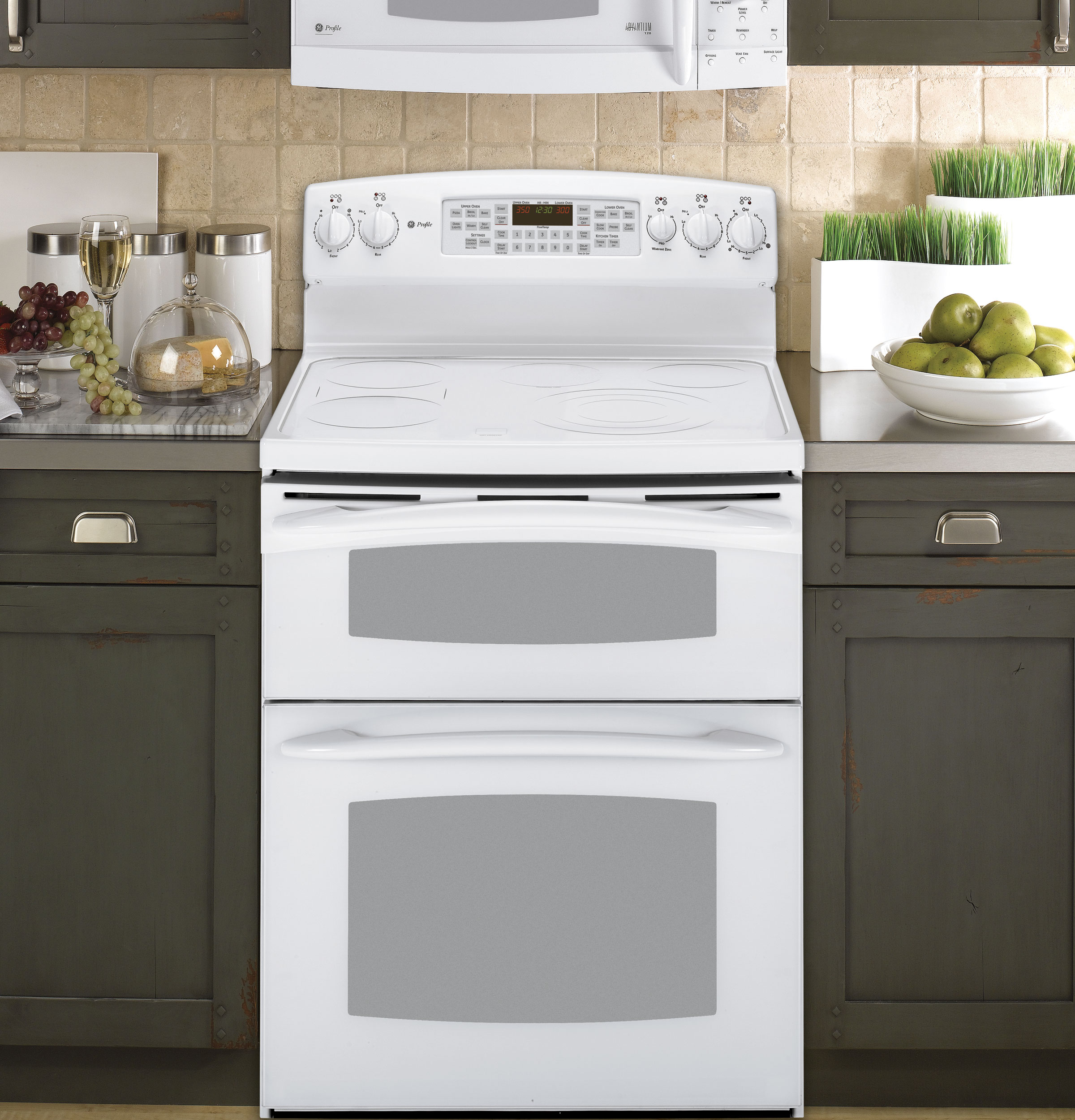 30" Free-Standing Double Oven Range PB975TPWW