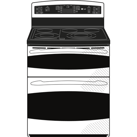 30" Free-Standing Double Oven Range PB978SPSS