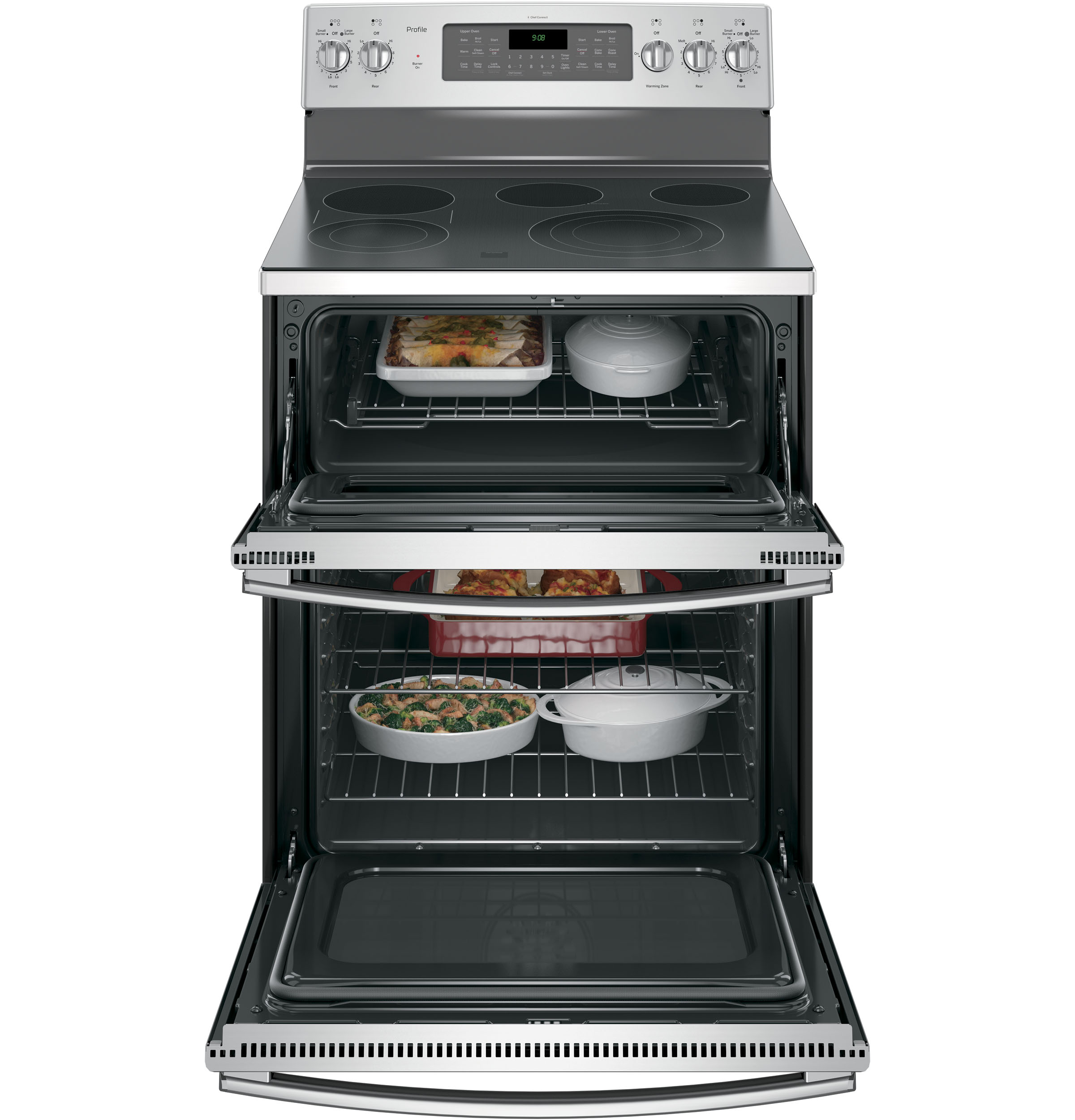 30" Free-Standing Double Oven Convection Range PB980SJSS