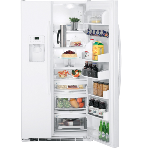 Counter-depth 24.6 Cu. Ft. Side-by-Side Refrigerator PCF25MGWWW