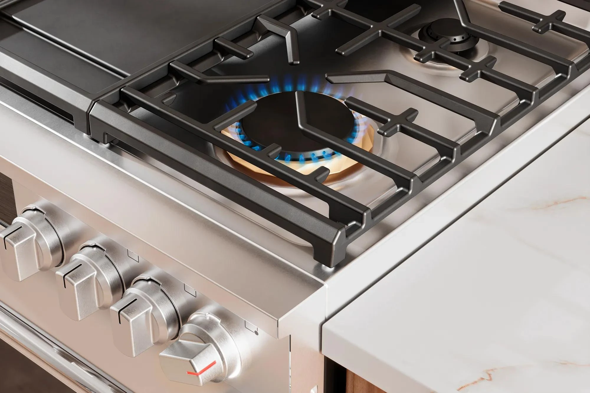 30” Gas Range with No Preheat + Air Fry, Includes Air Fry Tray PCFG3080AF