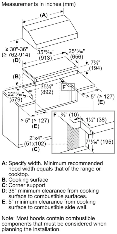Gas Rangetop 36" PCG366W