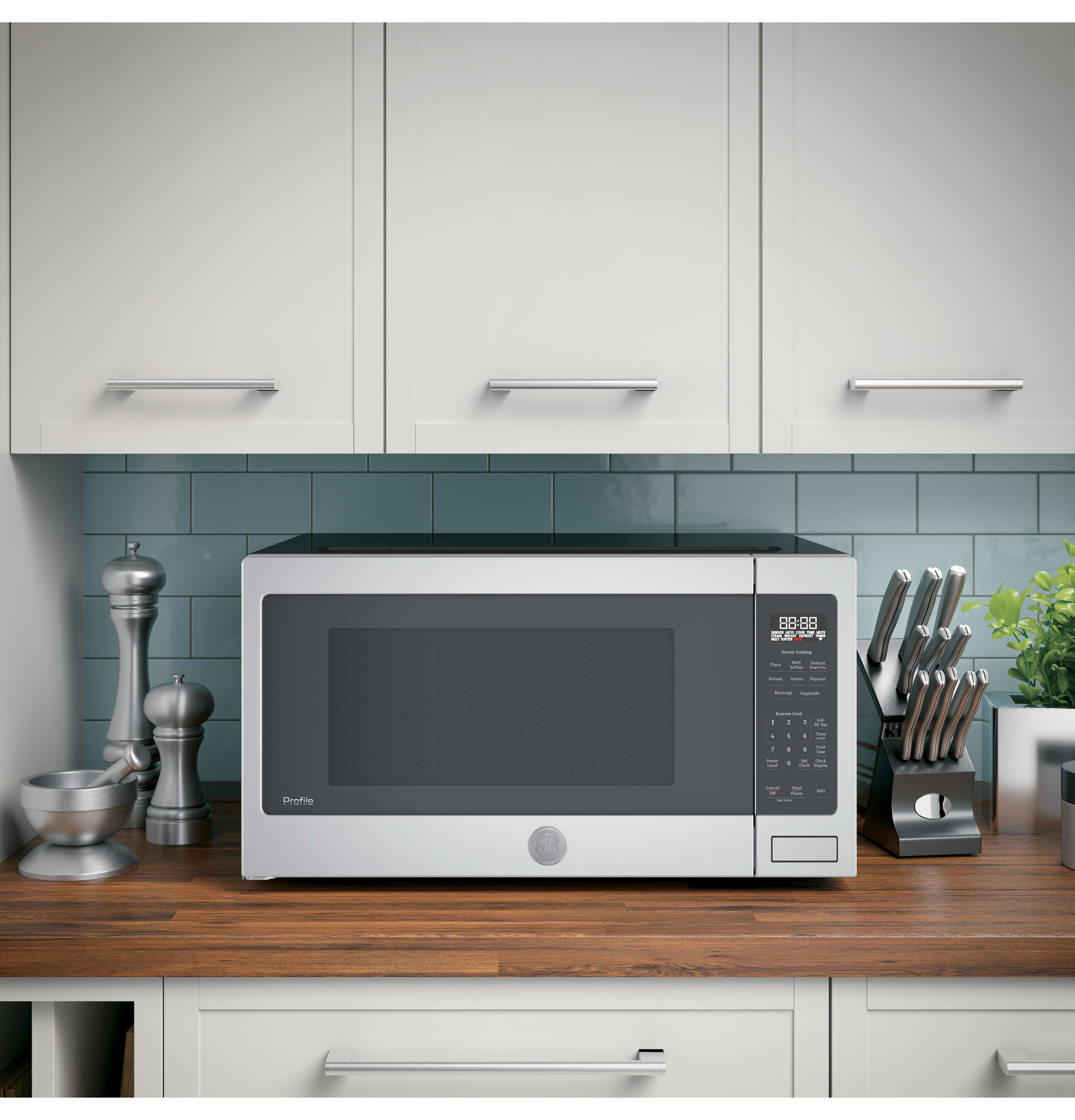 2.2 Cu. Ft. Countertop Sensor Microwave Oven PCST22U1WSS