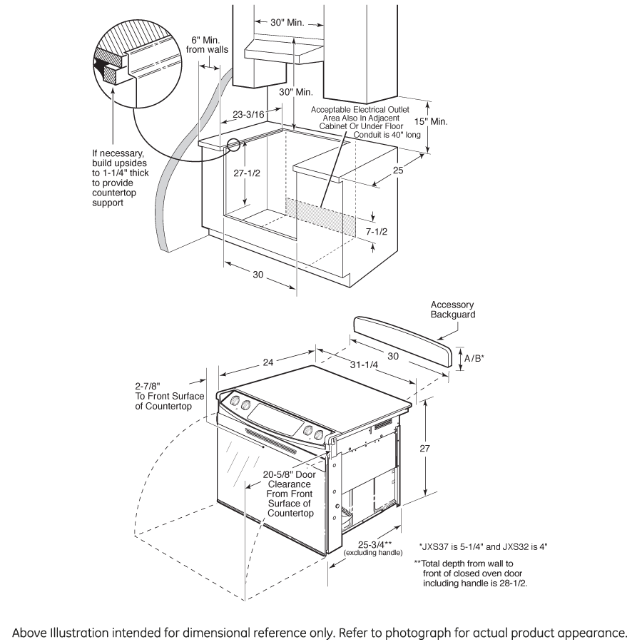 30" Drop-In Electric Range PD968DPBB