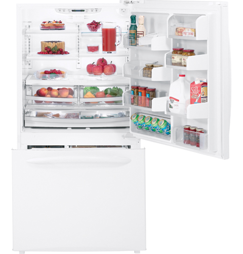 Counter-Depth 21.1 Cu. Ft. Bottom-Freezer Refrigerator PDCF1NBWWW