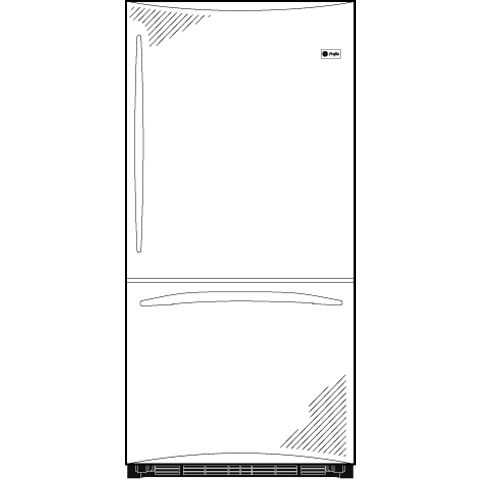 Counter-Depth 20.9 Cu. Ft. Full-Door Refrigerator PDCS1NCZRSS