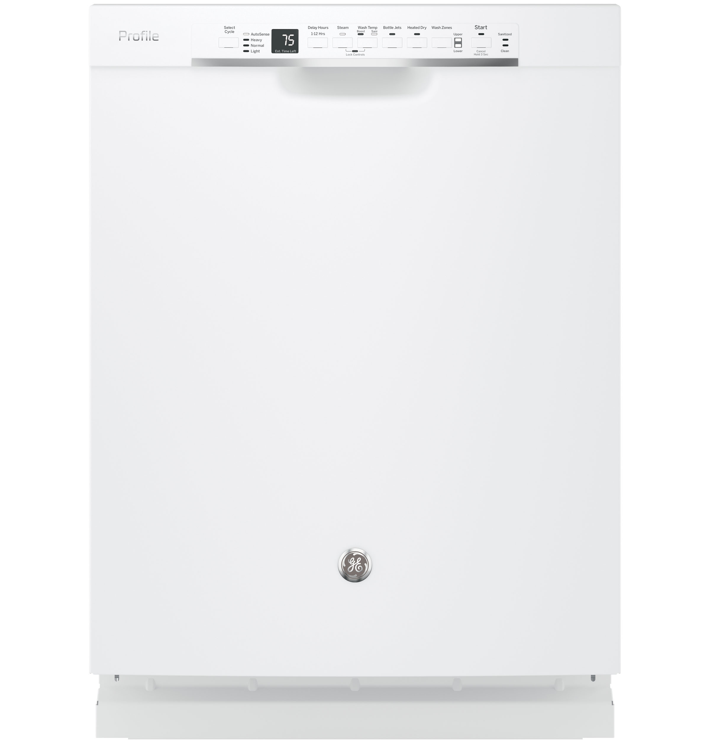 Stainless Steel Interior Dishwasher with Front Controls PDF820SGJWW