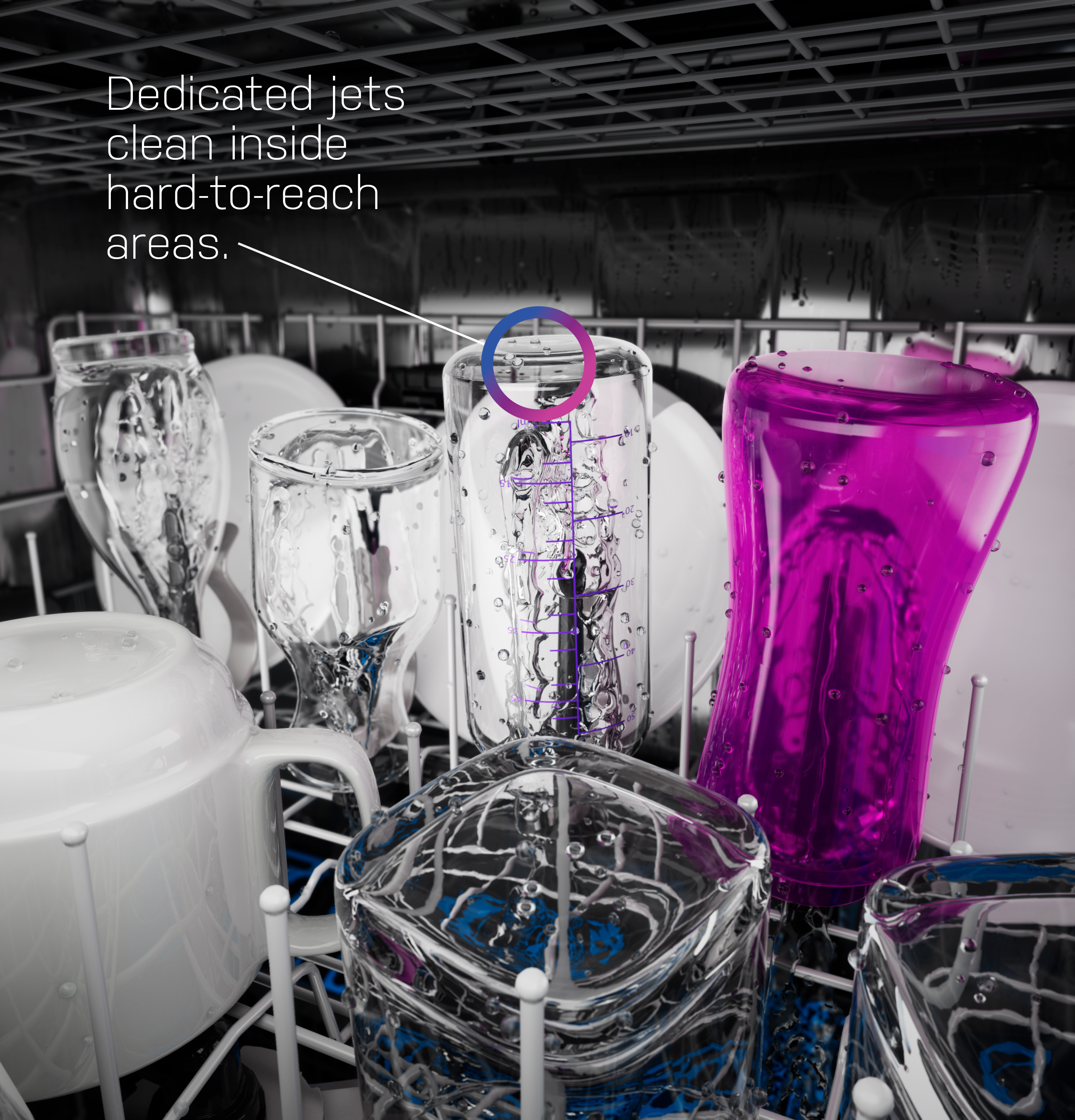 Fingerprint Resistant Top Control Stainless Interior Dishwasher with Microban Antimicrobial Technology PDP715SYVFS