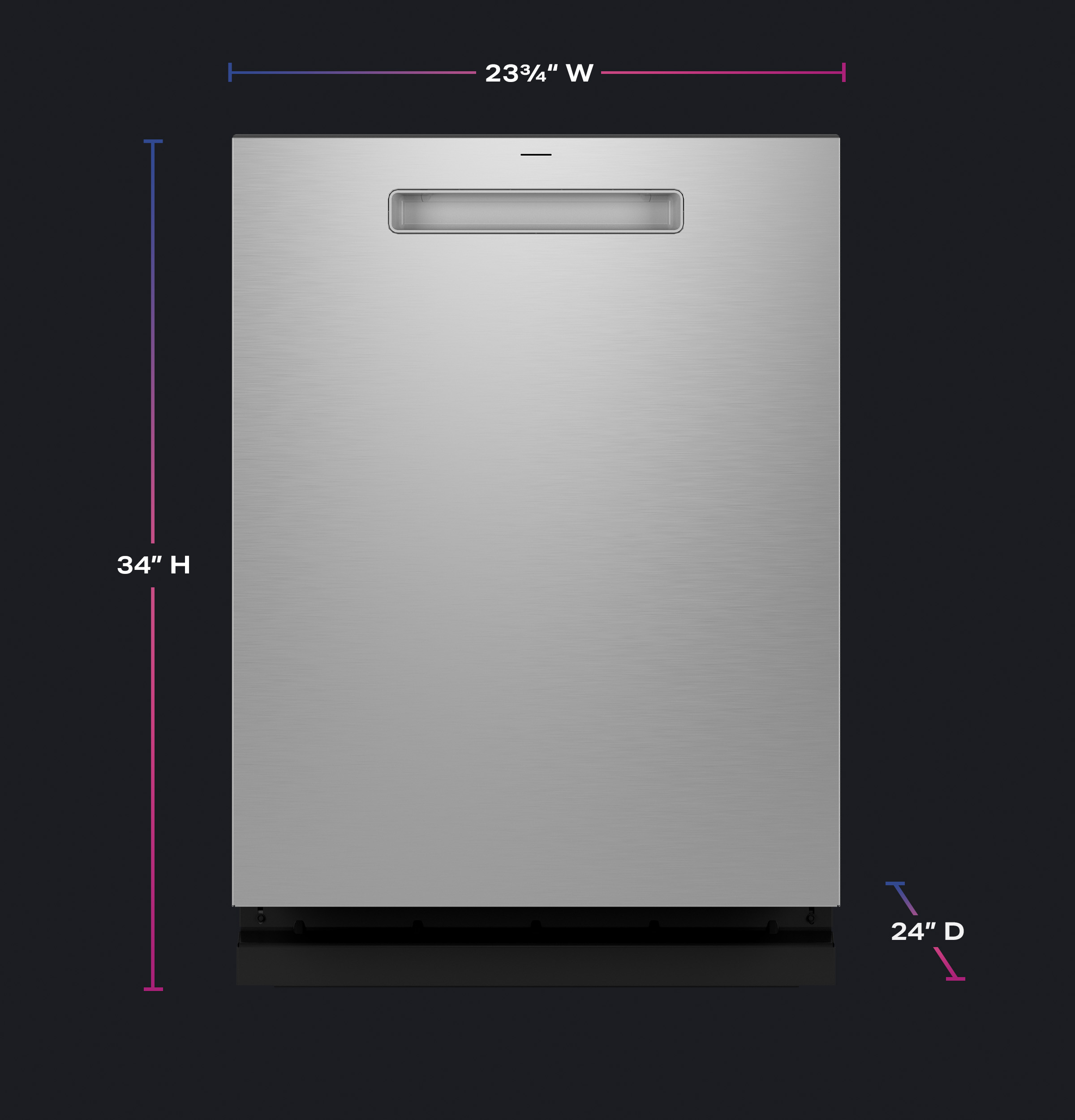 Fingerprint Resistant Top Control Stainless Interior Dishwasher with Microban Antimicrobial Technology PDP715SYVFS