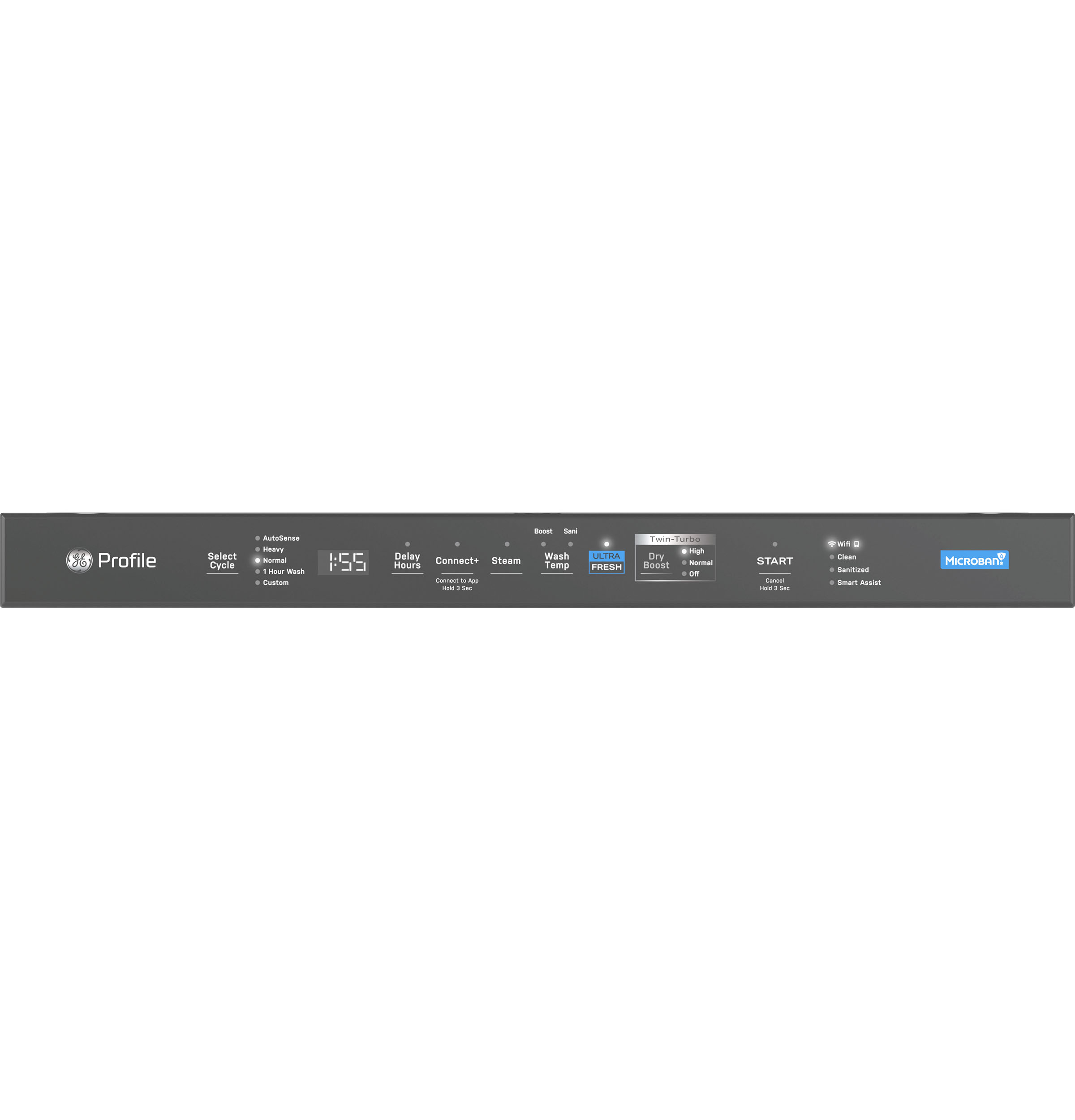GE Profile™ ENERGY STAR Smart UltraFresh System Dishwasher with Microban™ Antimicrobial Technology with Deep Clean Washing 3rd Rack, 42 dBA PDP755SBVTS