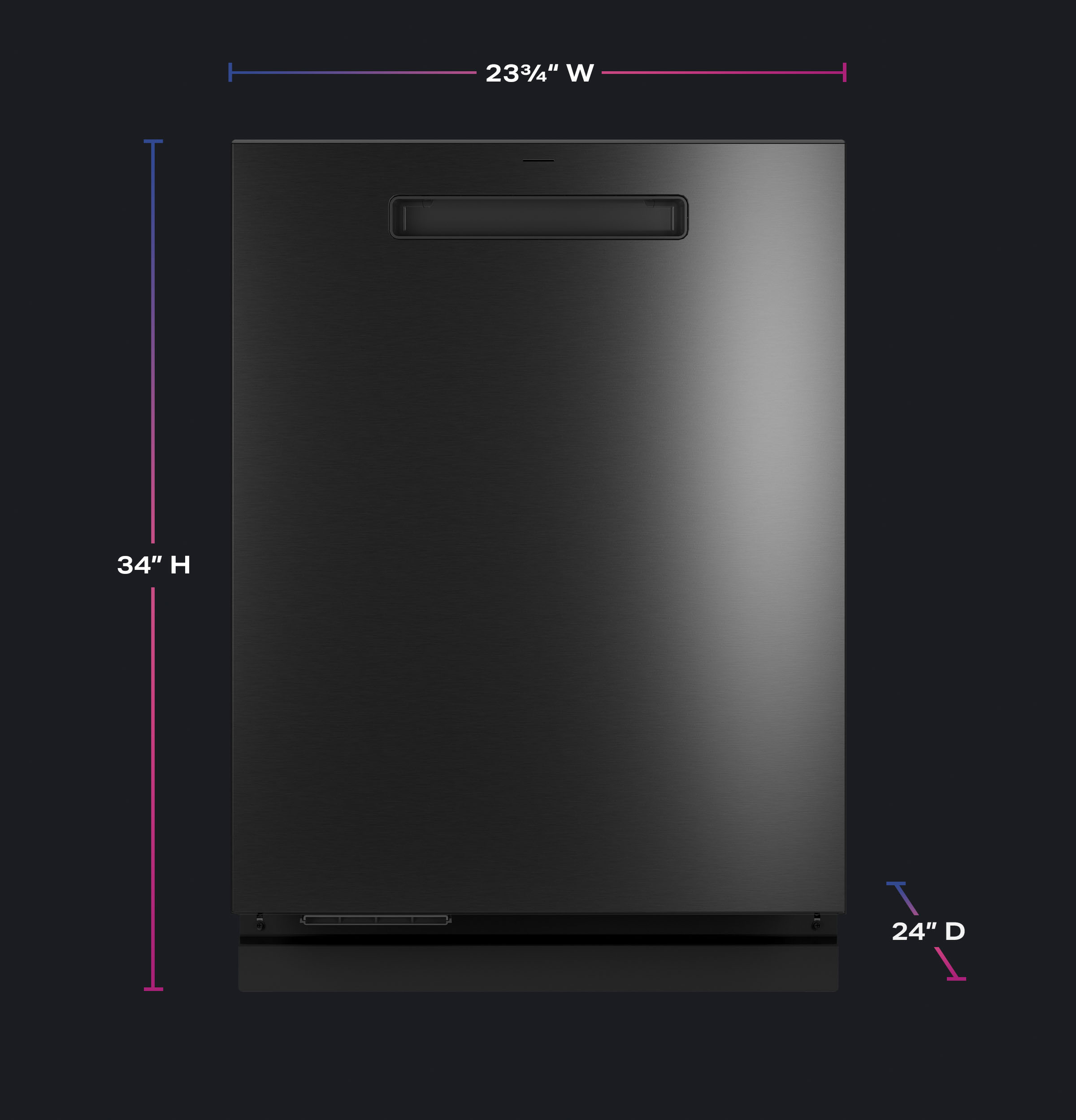 GE Profile™ ENERGY STAR Smart UltraFresh System Dishwasher with Microban™ Antimicrobial Technology with Deep Clean Washing 3rd Rack, 42 dBA PDP755SBVTS