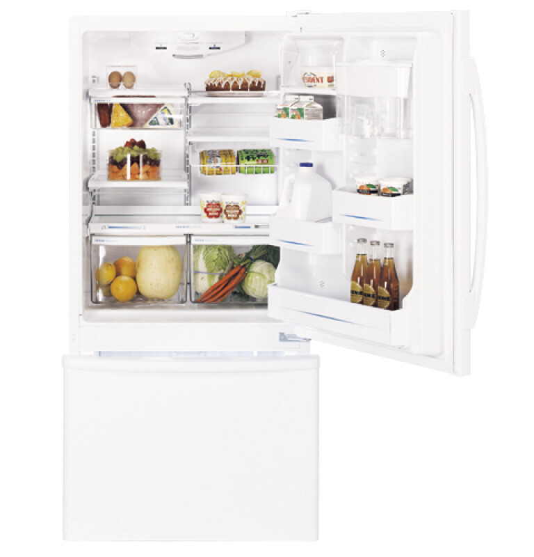 18.1 Cu. Ft. Bottom-Freezer Drawer Refrigerator with drawer PDS18LBMWW