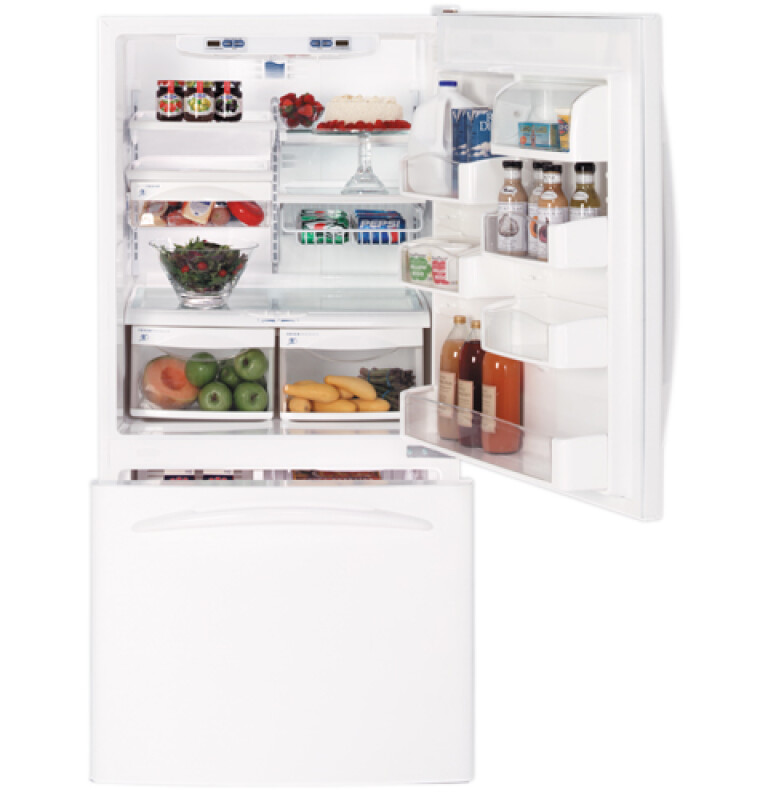 19.5 Cu. Ft. Bottom-Freezer Drawer Refrigerator PDS20MBRWW