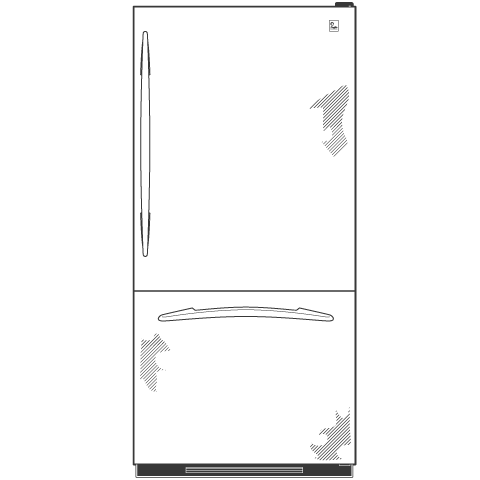 22.2 Cu. Ft. Stainless Bottom-Freezer Drawer Refrigerator PDS22SBRLSS