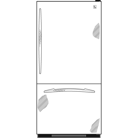22.2 Cu. Ft. Bottom-Freezer Drawer Refrigerator with Internal Dispenser PDS22SISRSS