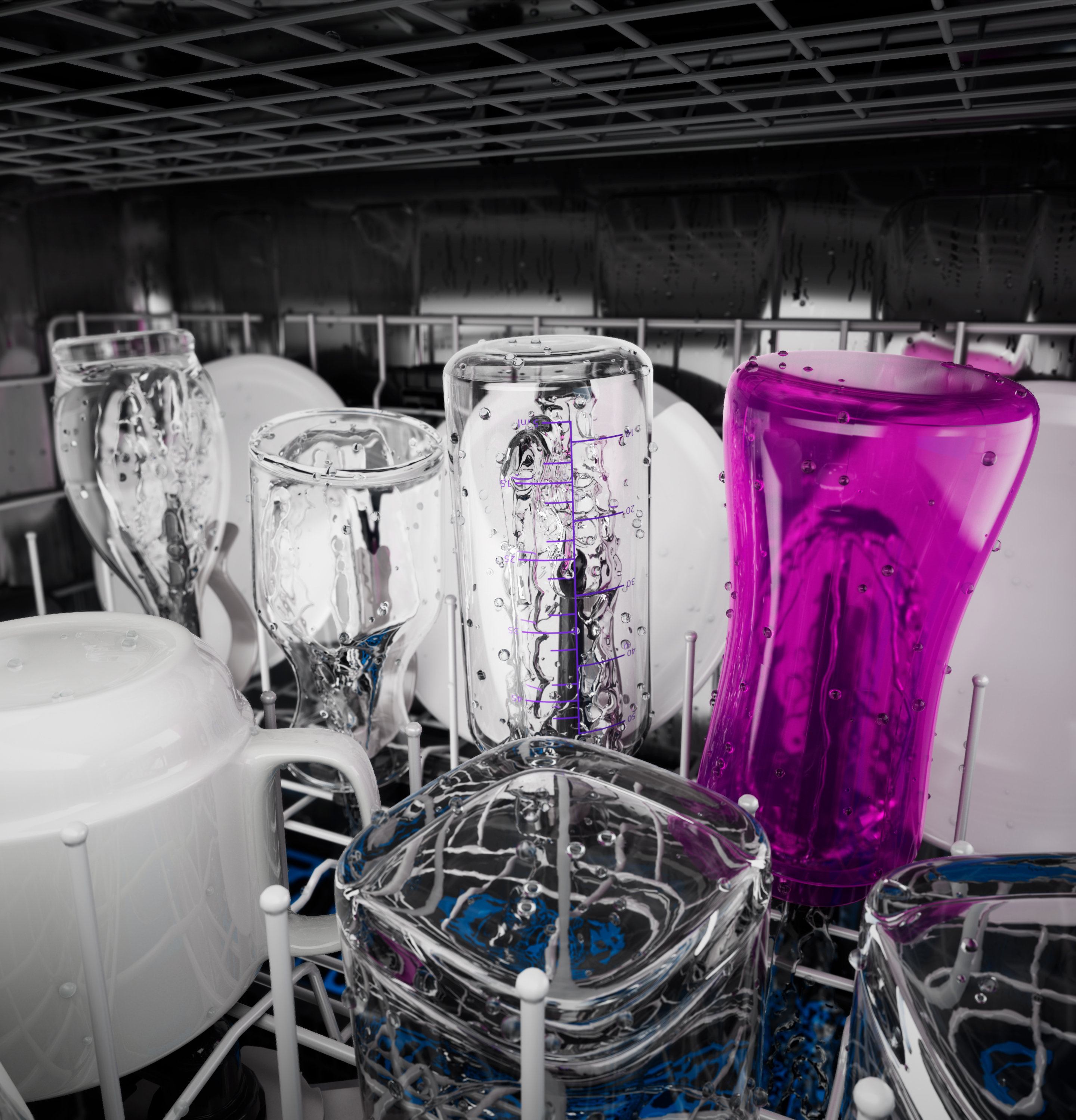 Fingerprint Resistant Top Control Stainless Interior Dishwasher with Microban Antimicrobial Technology PDT715SYVFS