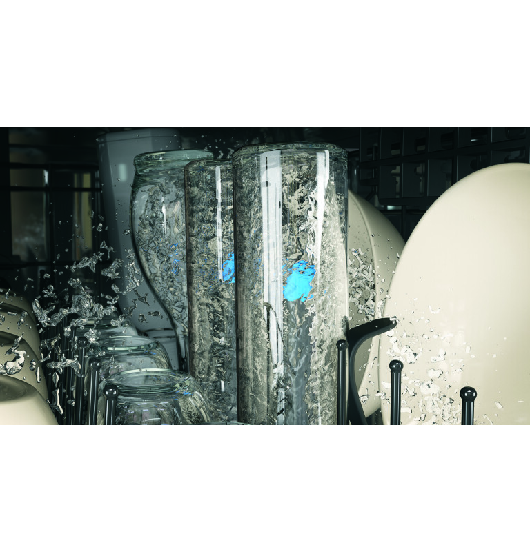 Stainless Steel Interior Dishwasher with Hidden Controls PDT720SGHWW