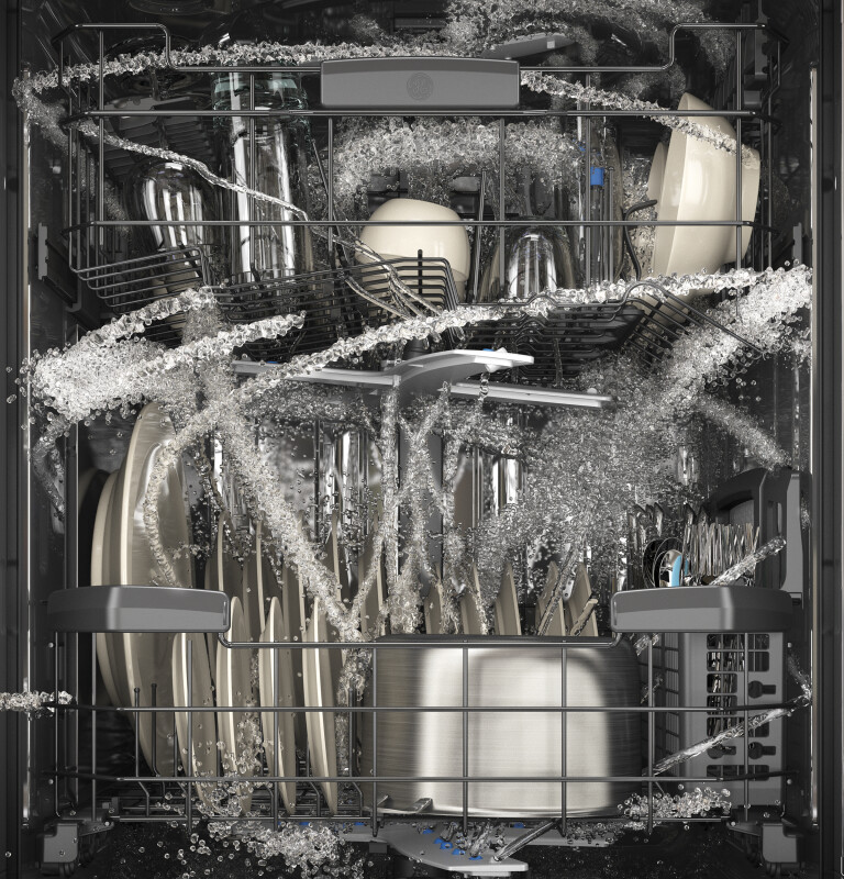 Stainless Steel Interior Dishwasher with Hidden Controls PDT720SGHWW