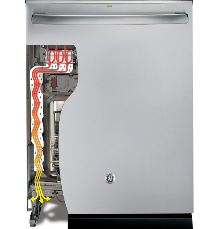 Stainless Steel Interior Dishwasher with Hidden Controls PDT720SSHSS