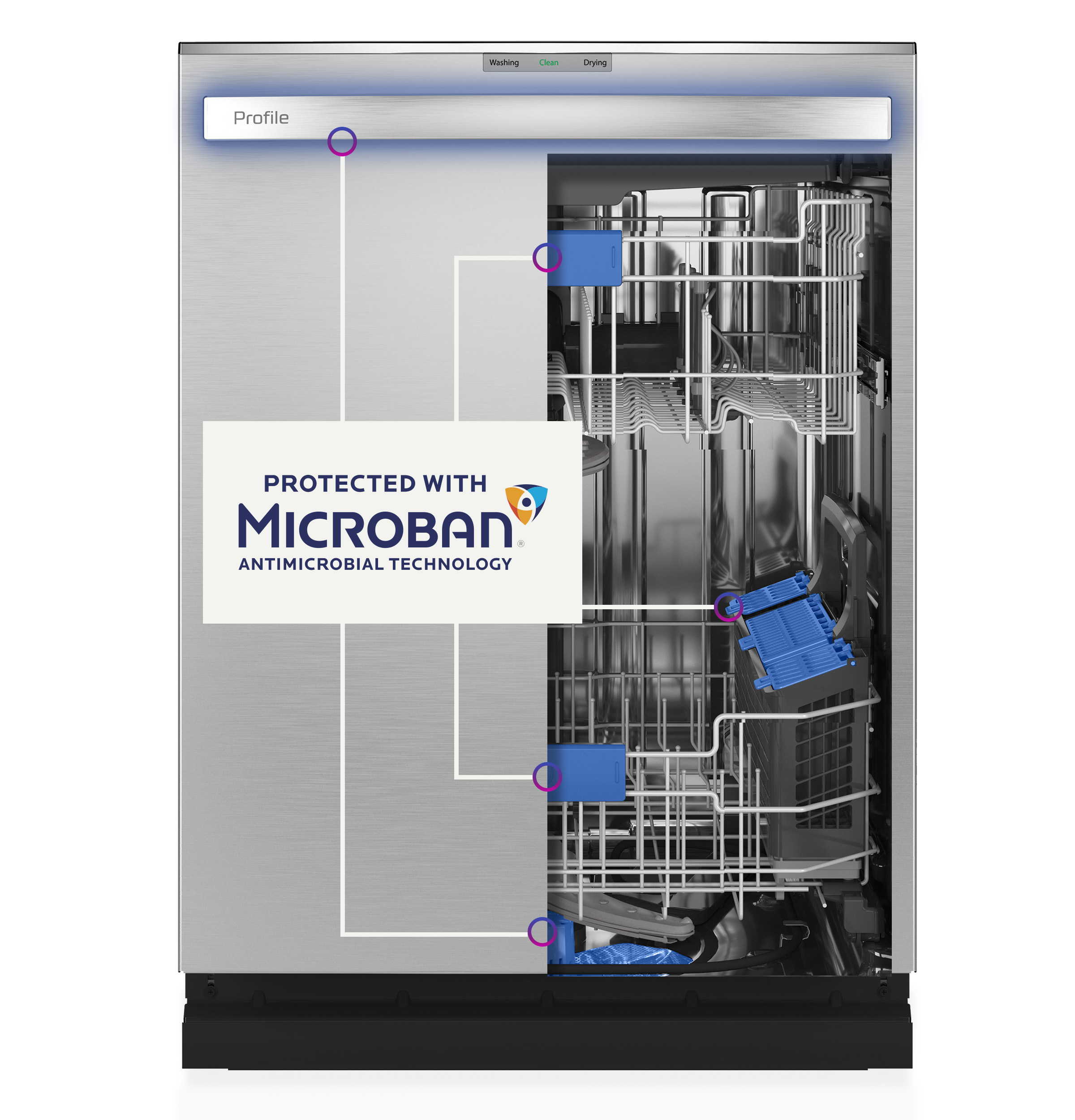 UltraFresh System Dishwasher with Stainless Steel Interior PDT755SYRFS