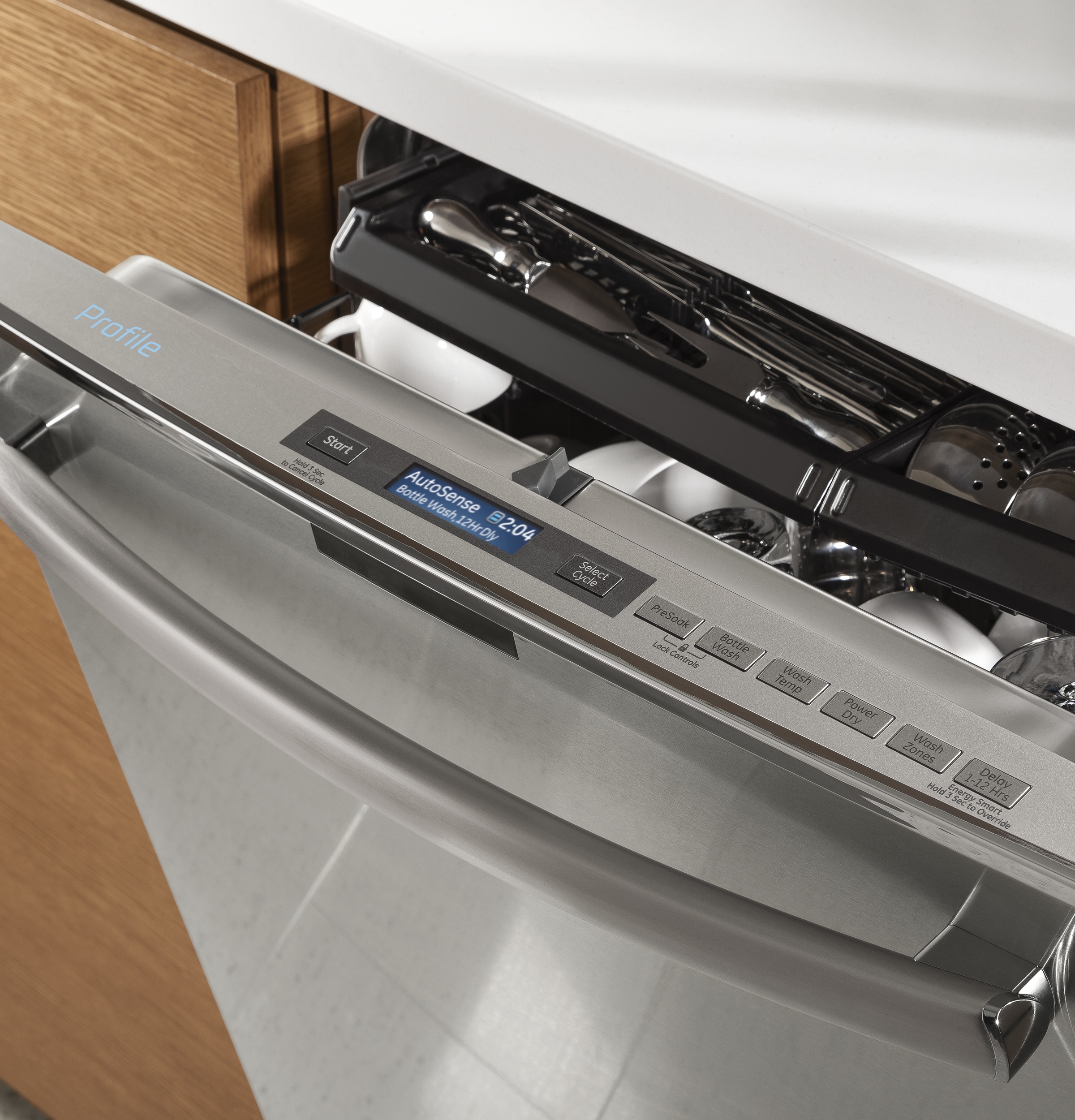 Series Stainless Steel Interior Dishwasher with Hidden Controls PDT760SSFSS