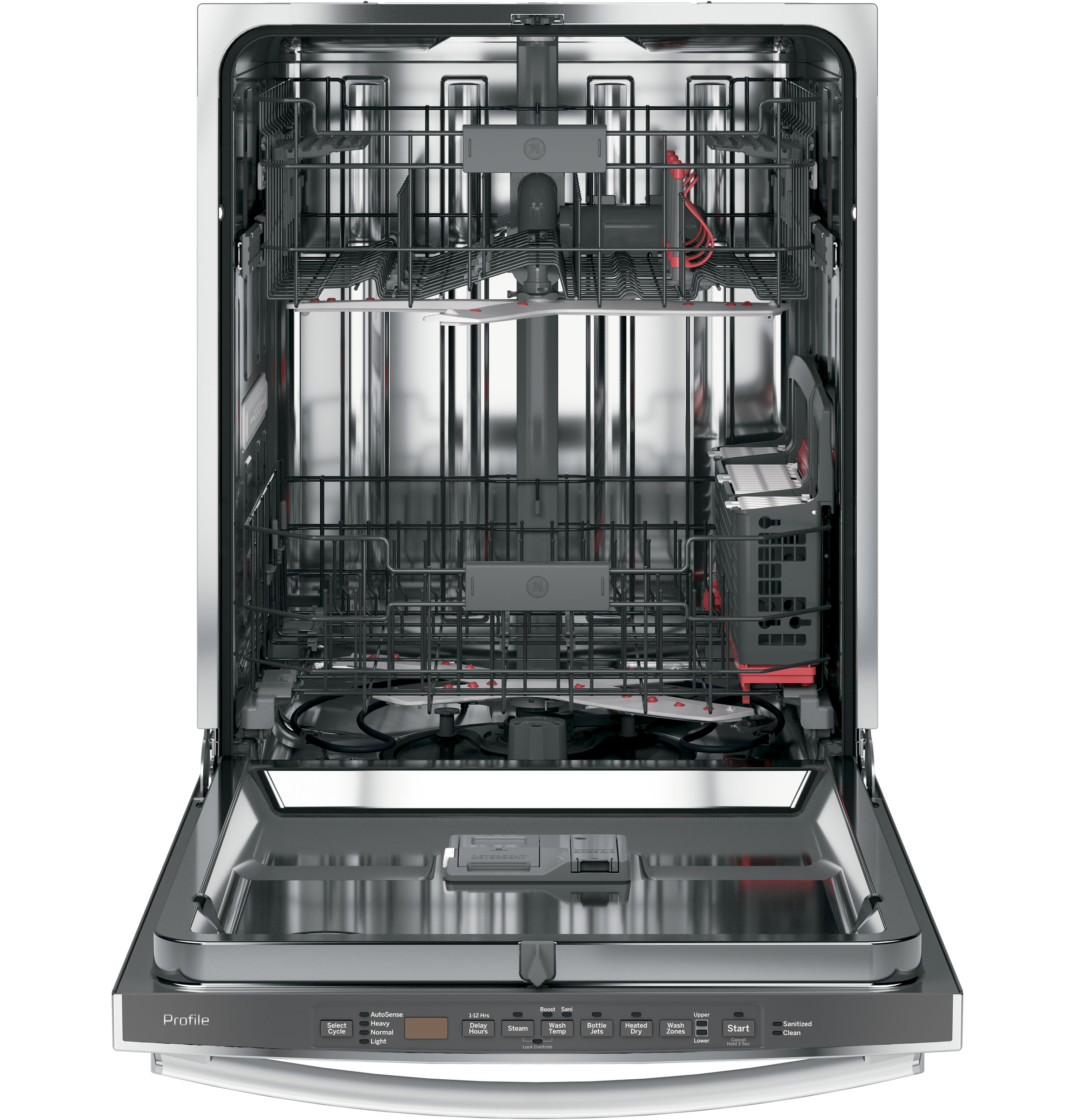 Stainless Steel Interior Dishwasher with Hidden Controls PDT825SSJSS