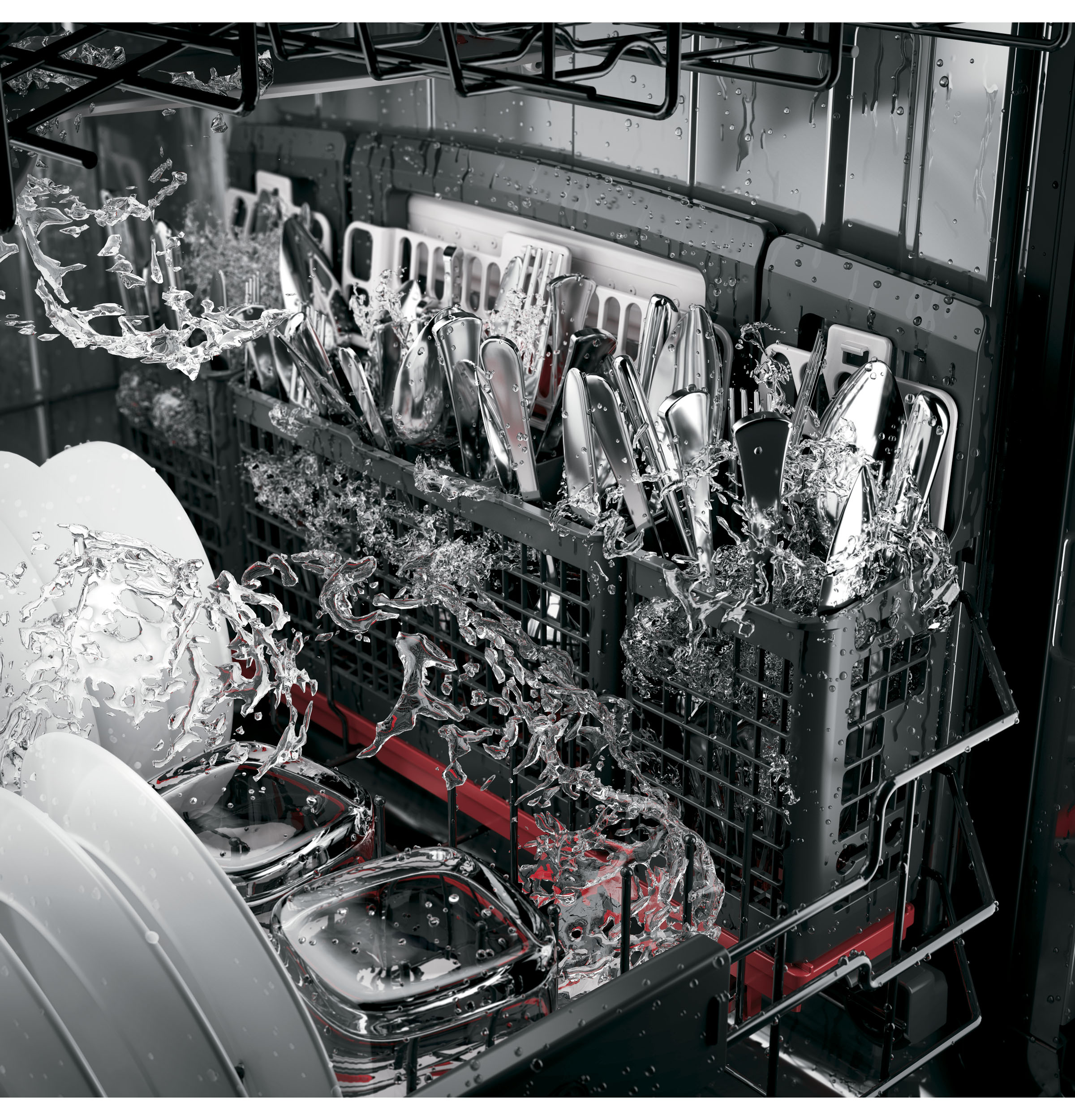 Stainless Steel Interior Dishwasher with Hidden Controls PDT825SSJSS