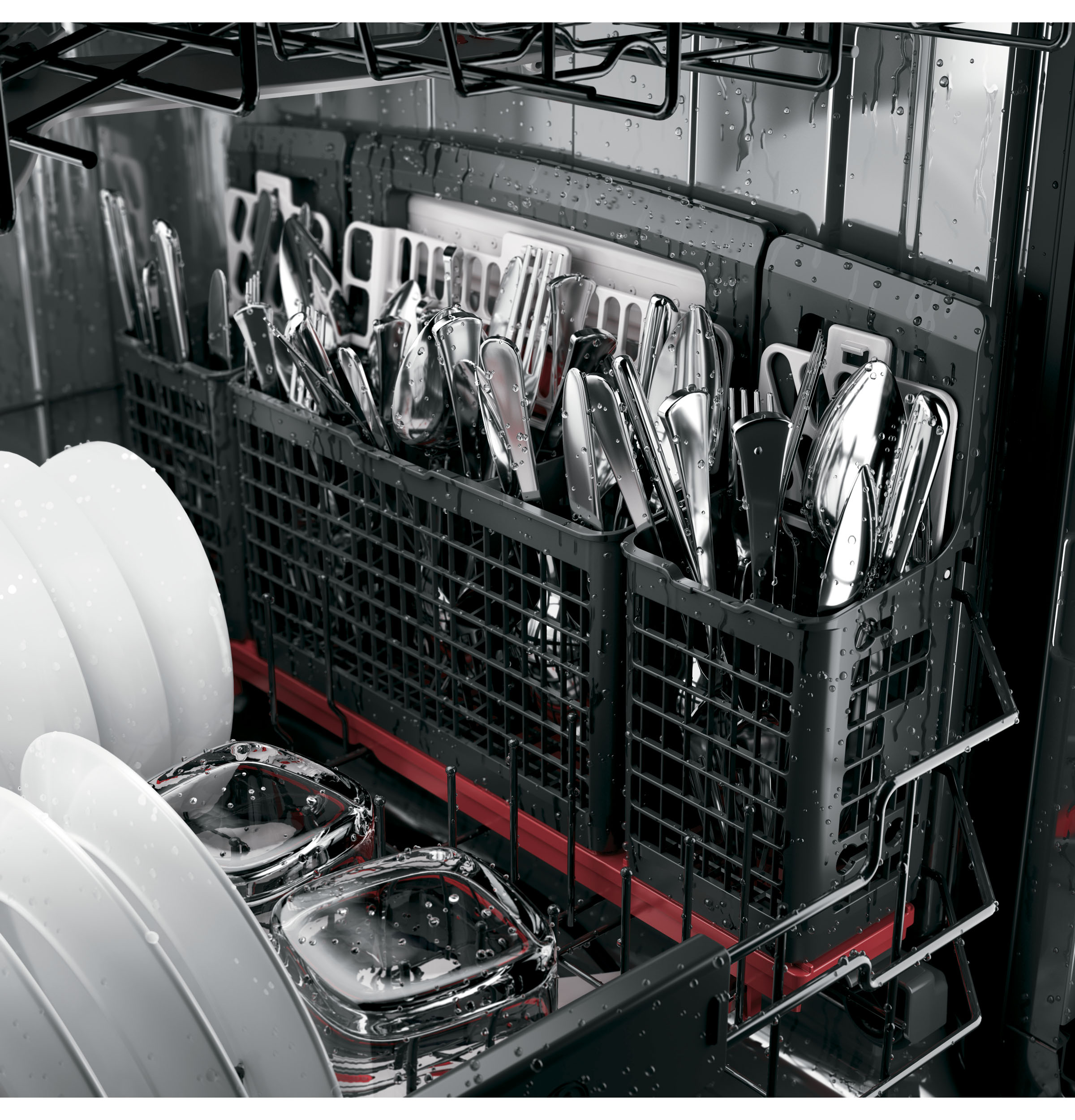 Stainless Steel Interior Dishwasher with Hidden Controls PDT825SSJSS