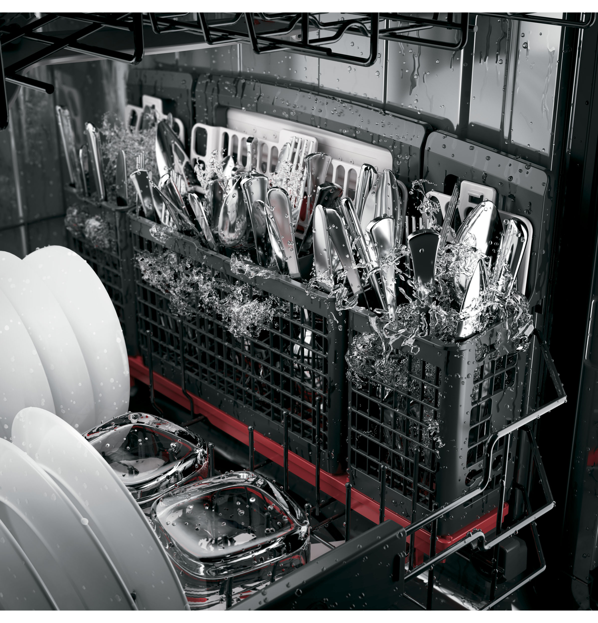 Stainless Steel Interior Dishwasher with Hidden Controls PDT825SSJSS