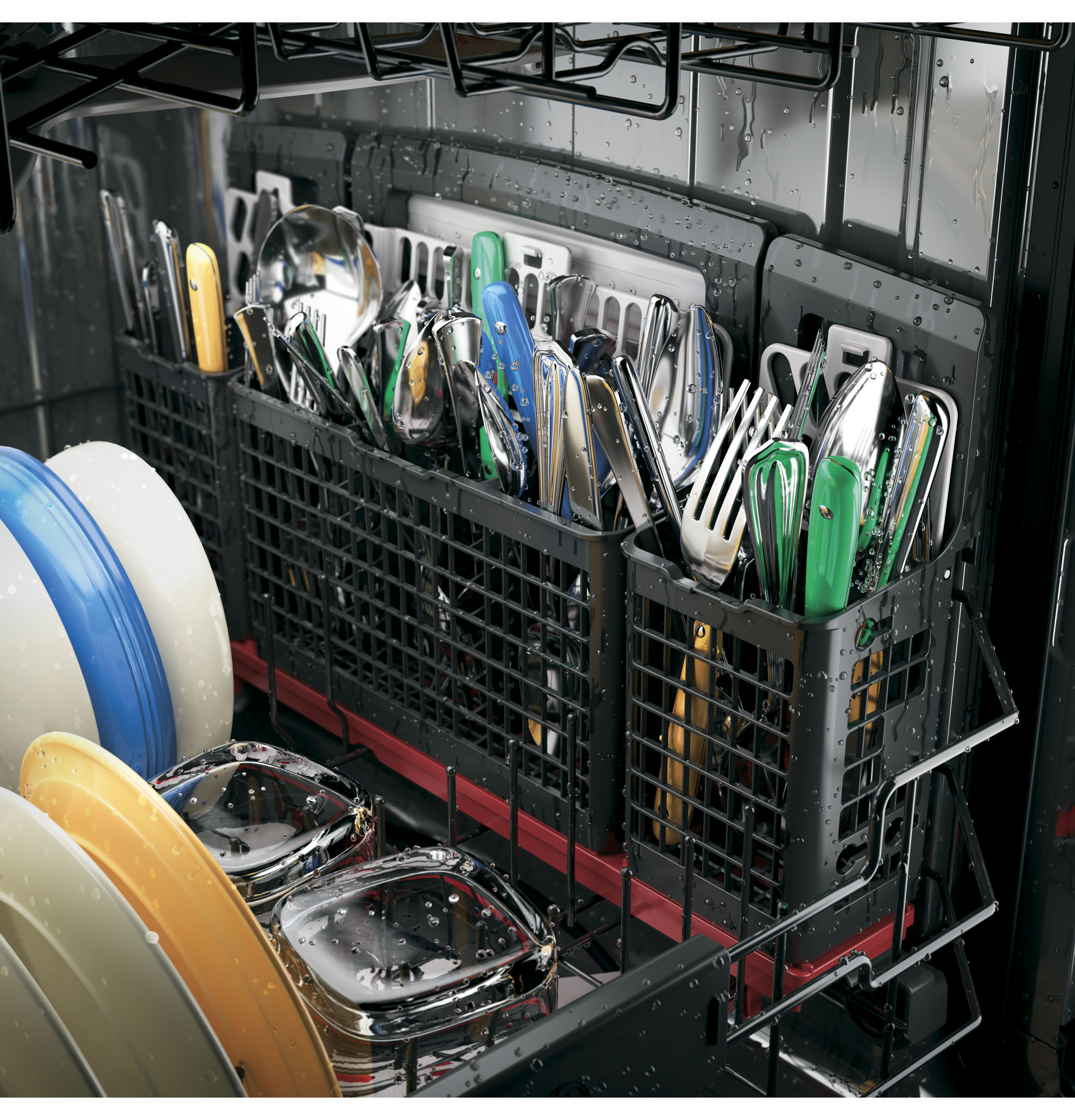 Stainless Steel Interior Dishwasher with Hidden Controls PDT825SSJSS