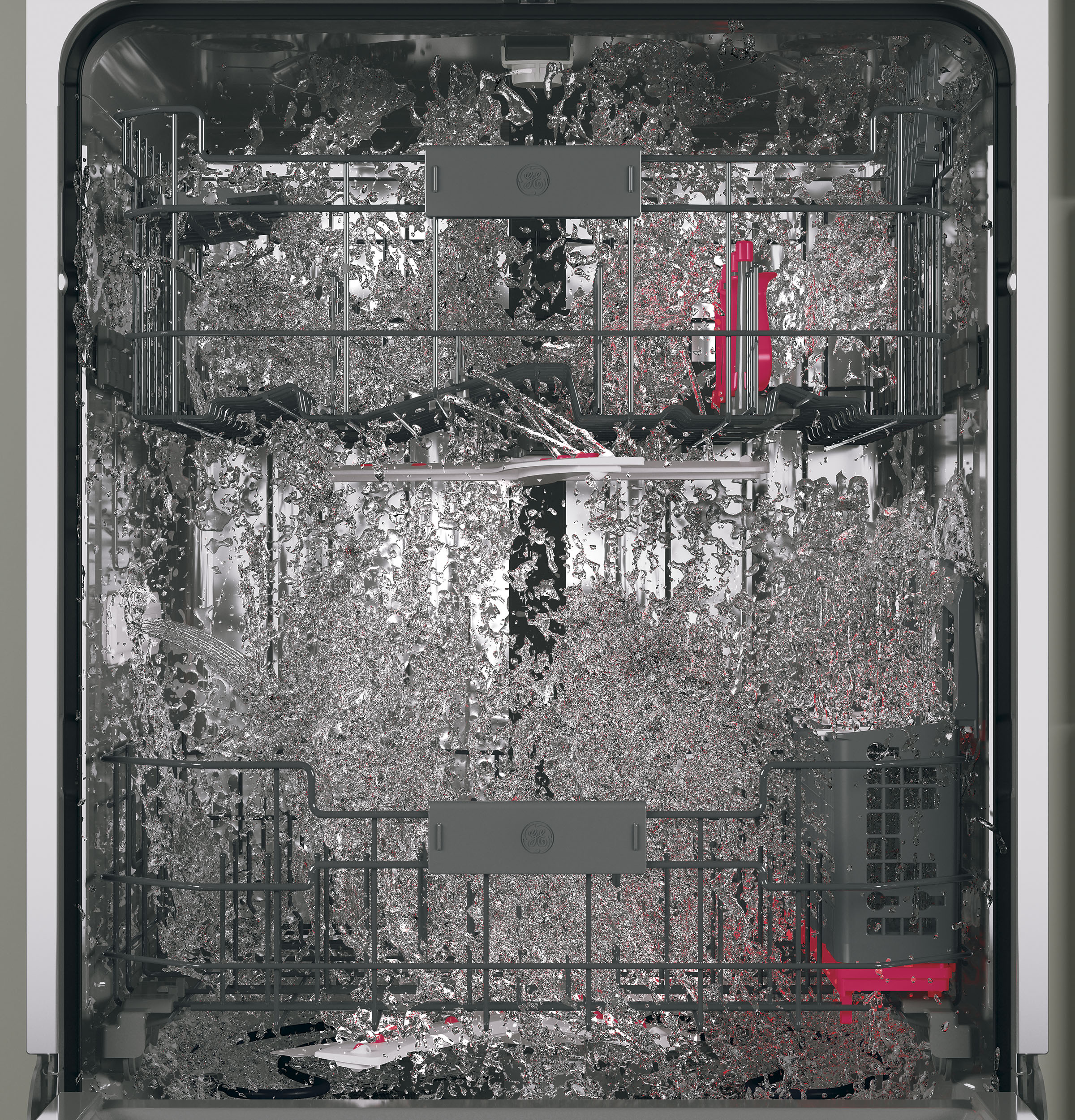 Stainless Steel Interior Dishwasher with Hidden Controls PDT825SSJSS