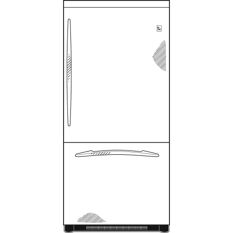 22.2 Cu. Ft. Stainless Steel-Wrapped Bottom-Freezer Drawer Refrigerator PDW22SISRSS