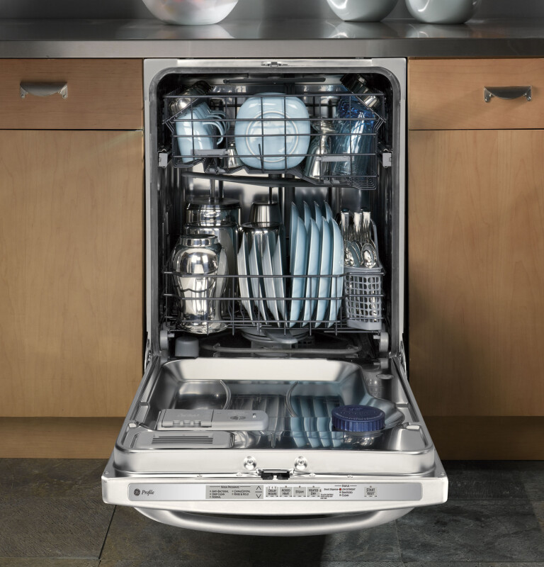 GE Profile Dishwasher with SmartDispense Technology Stainless Steel PDWT480RSS Picture 1