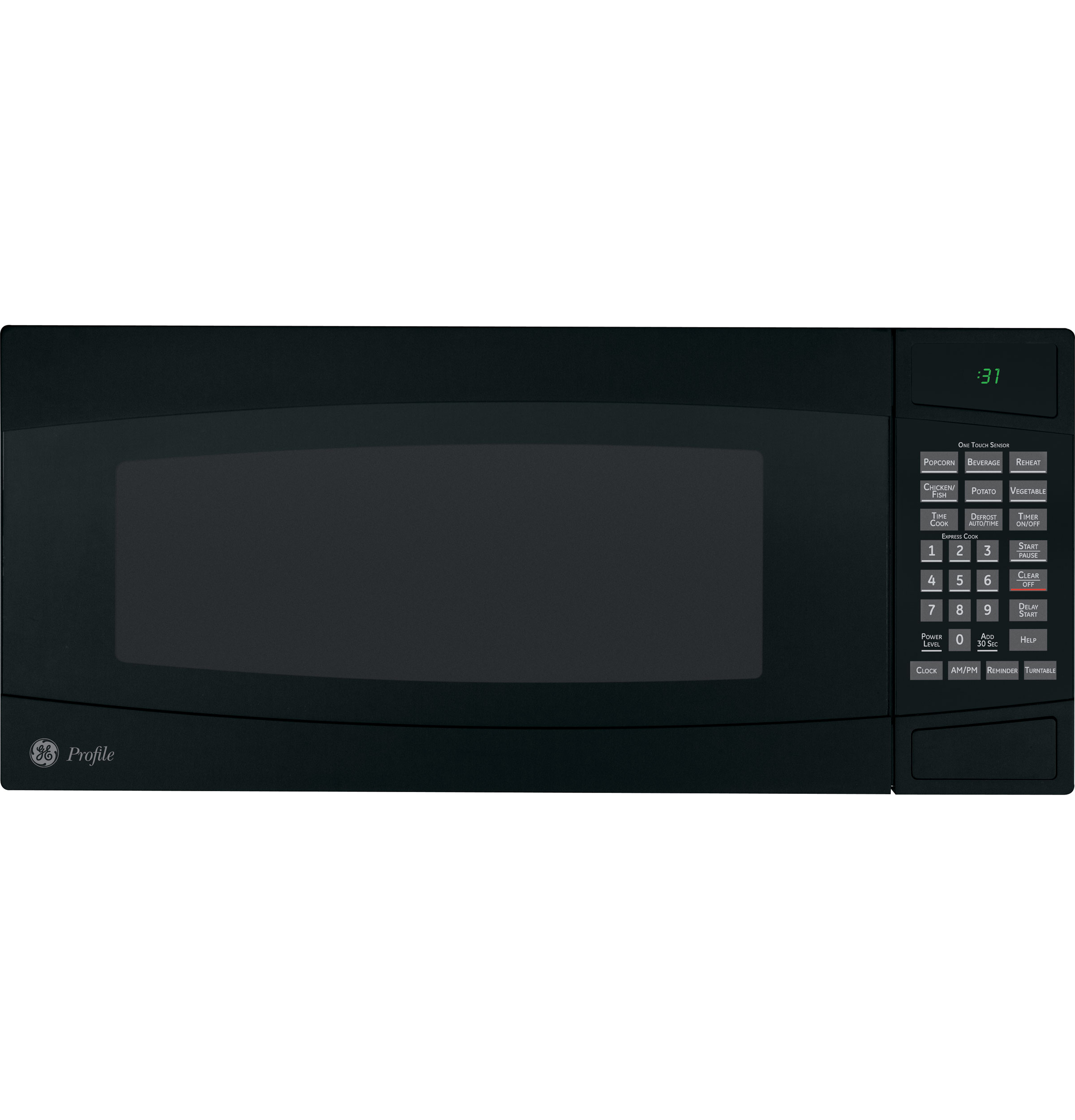 GE Profile Spacemaker II 1.0 Cu. Ft. Microwave Oven Black on Black PEM31DMBB Picture 1