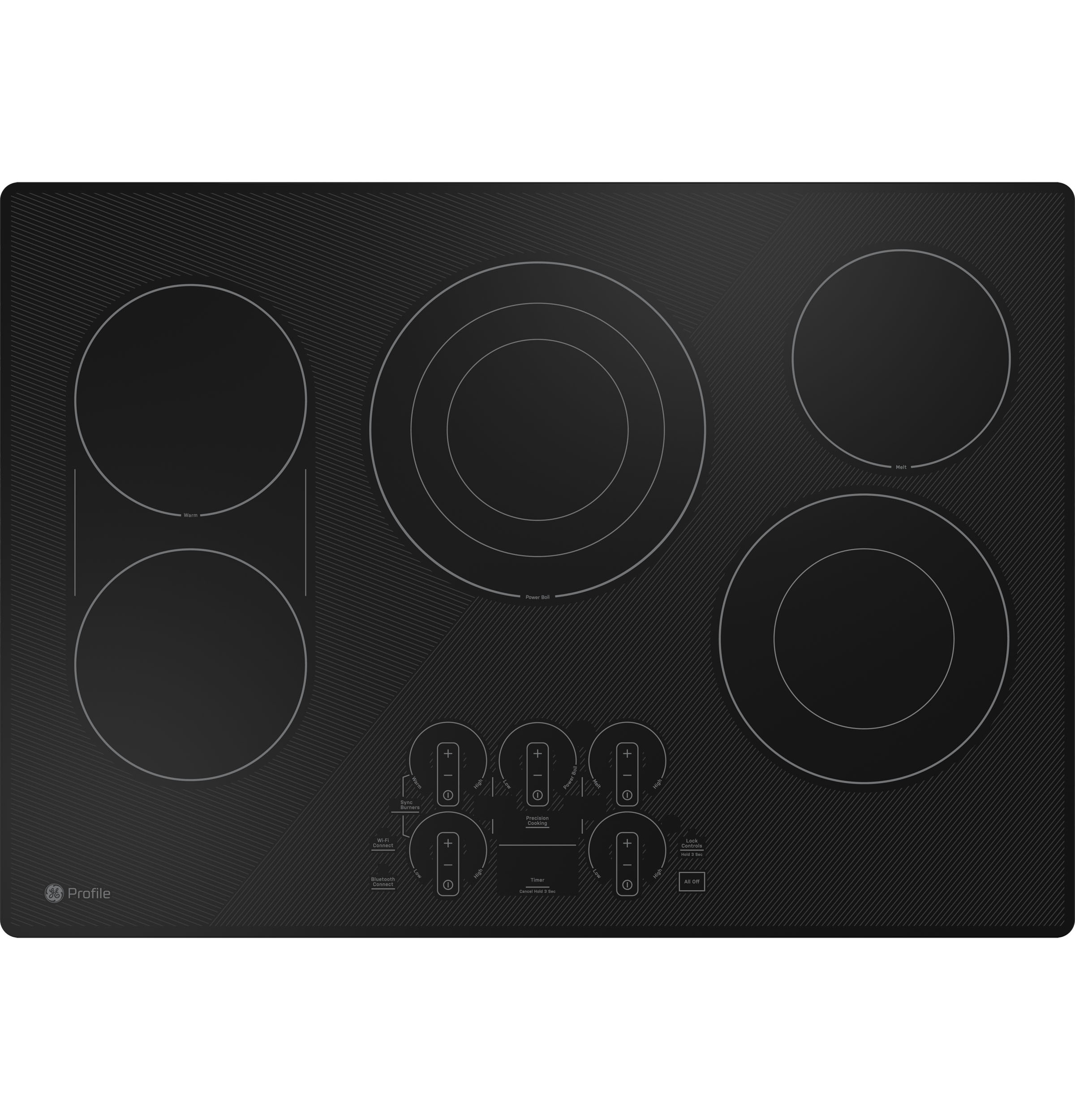 30" Built-In Touch Control Electric Cooktop PEP9030DTBB
