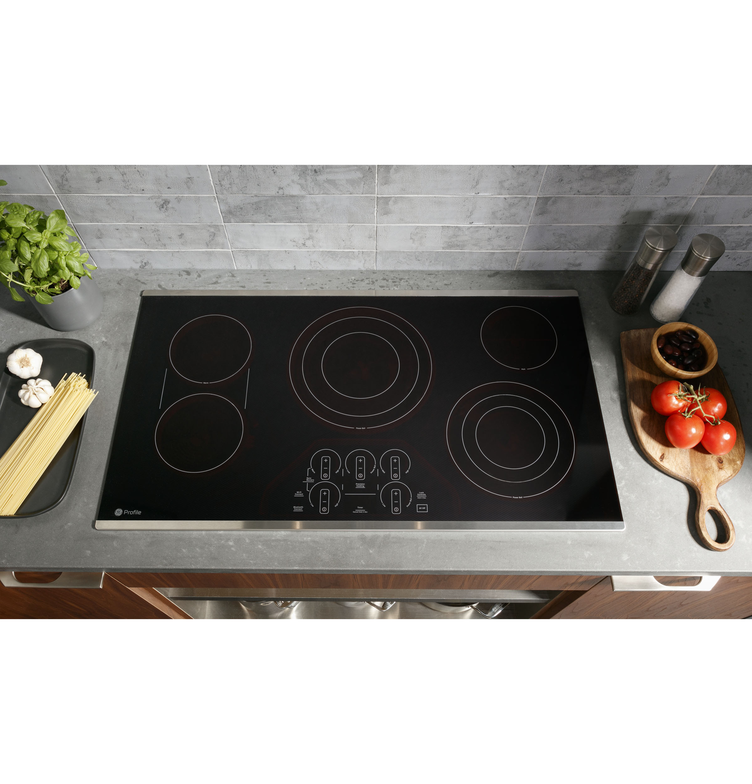 30" Built-In Touch Control Electric Cooktop PEP9030DTBB