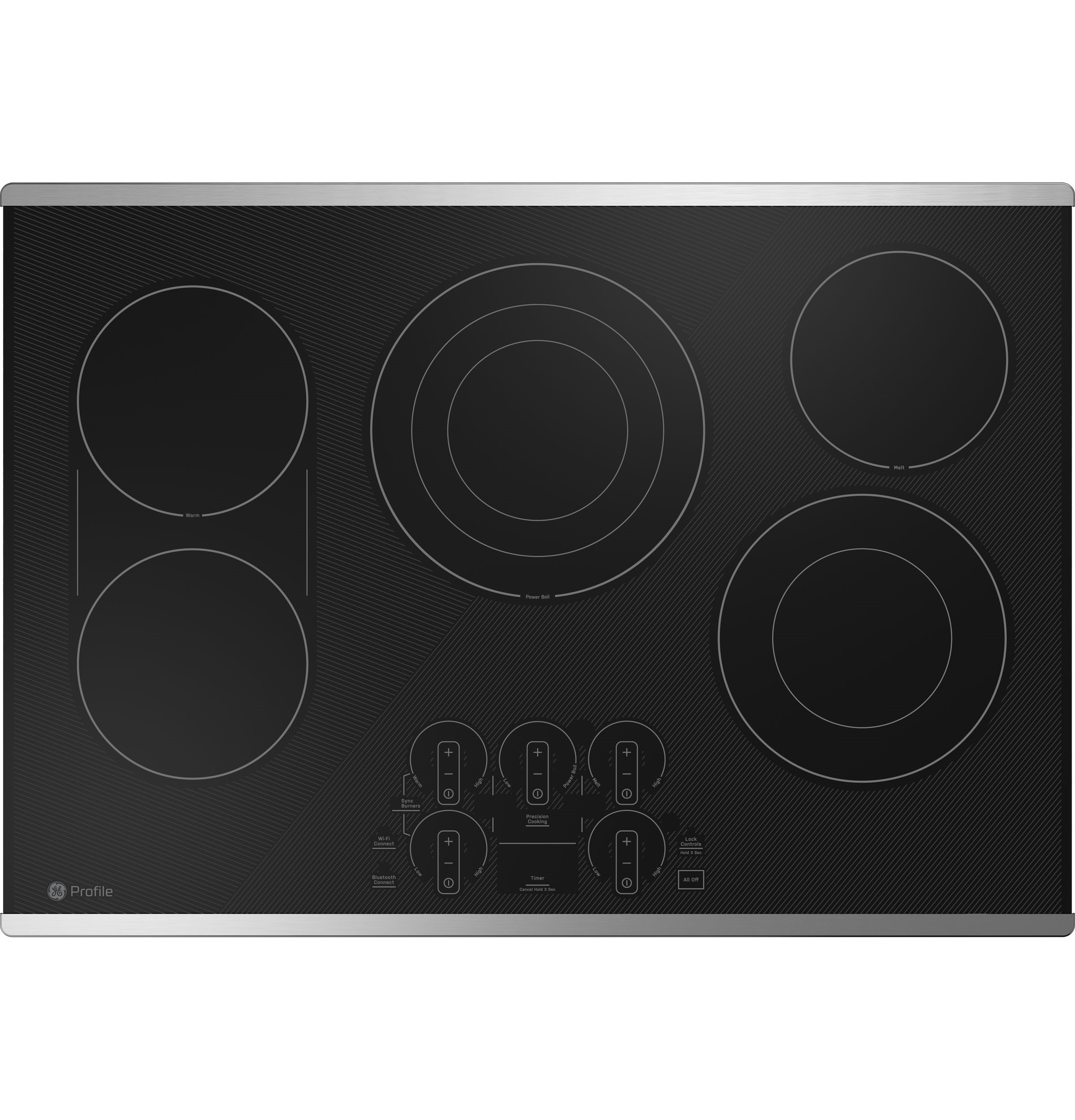 30" Built-In Touch Control Electric Cooktop PEP9030DTBB